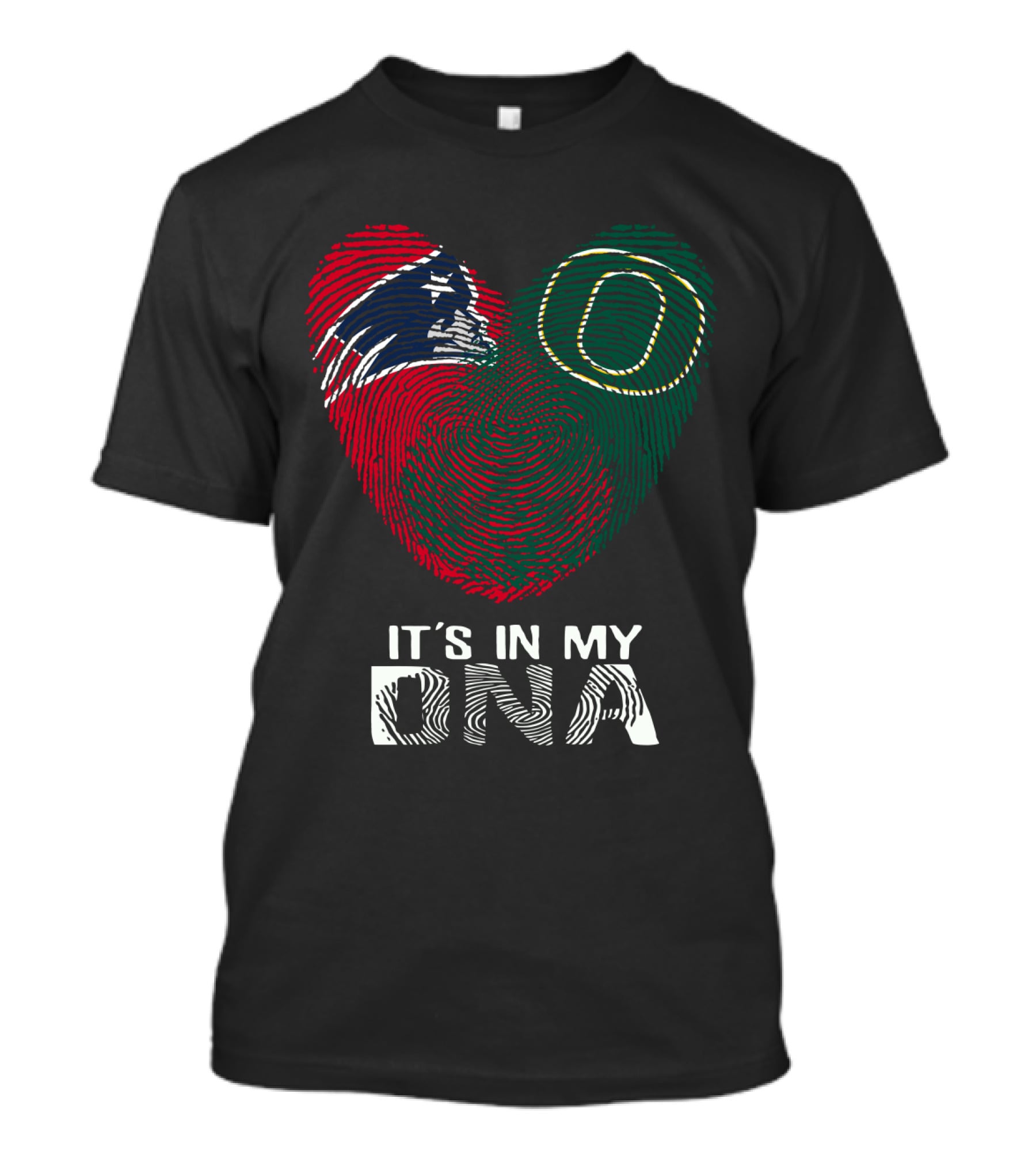 Patriots Ducks It's In My DNA Fingerprint Heart T-Shirt