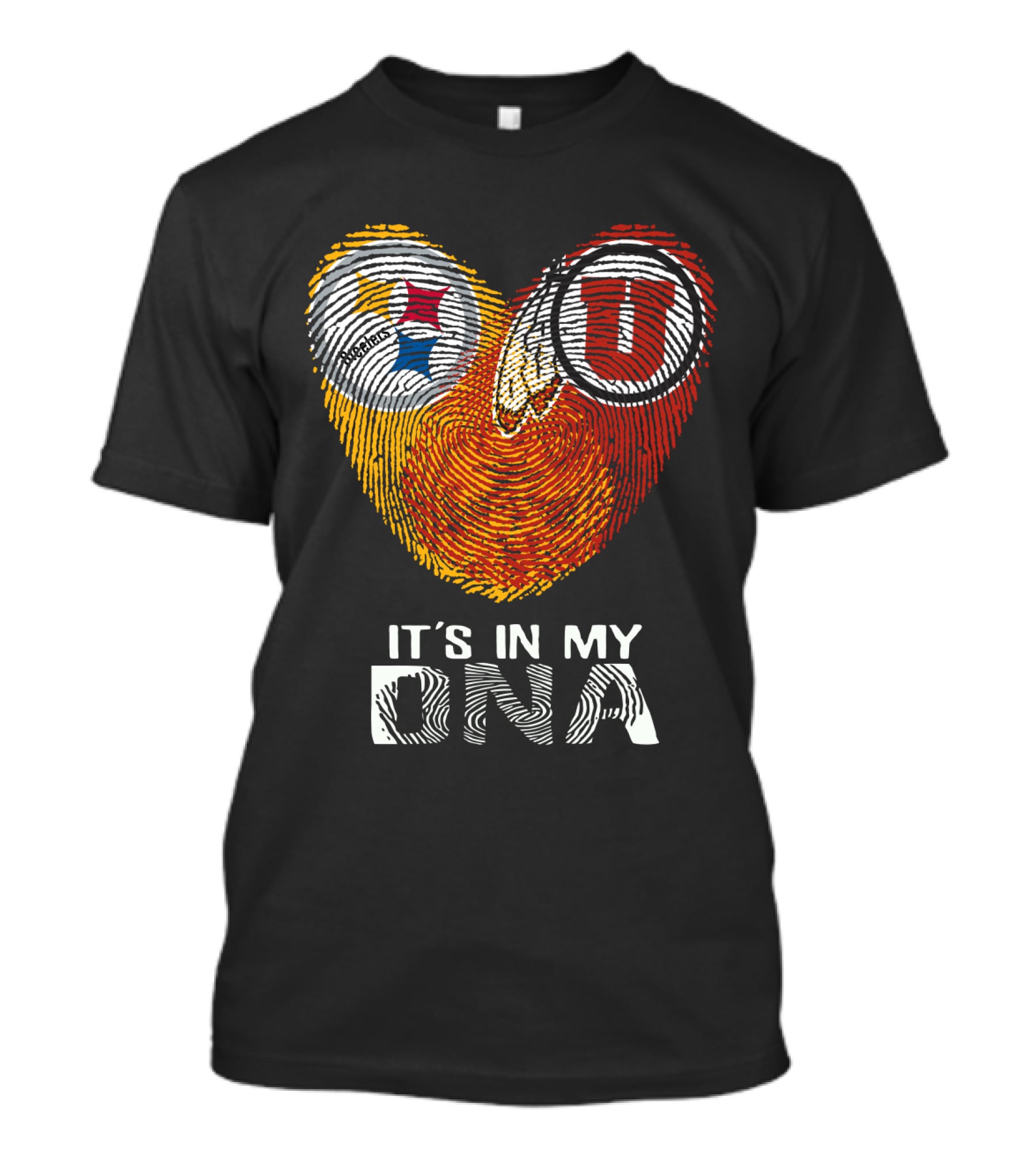 Steelers Utah Utes Fingerprint It's In My DNA T-Shirt