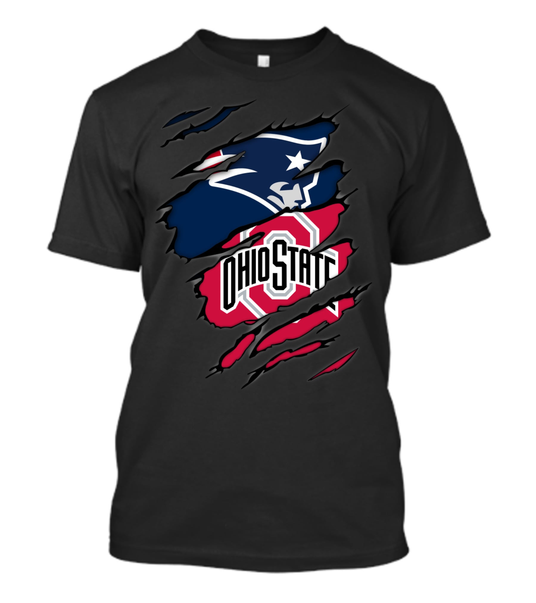 Patriots Ohio State Logo Mashup T-Shirt