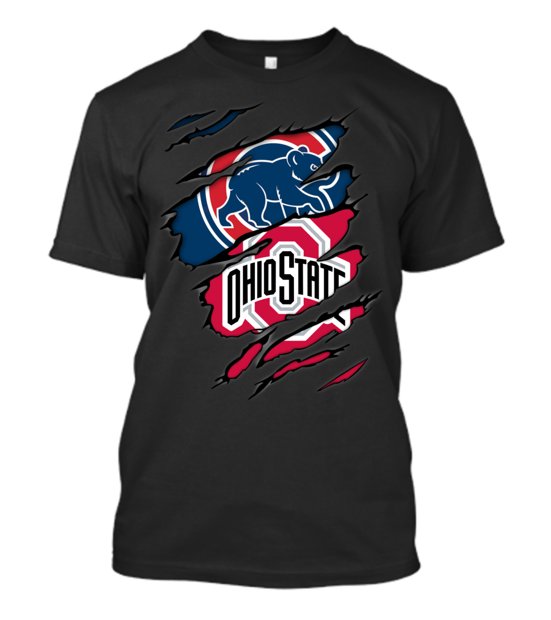 Cubs Ohio State Dual Logo Fusion T-Shirt
