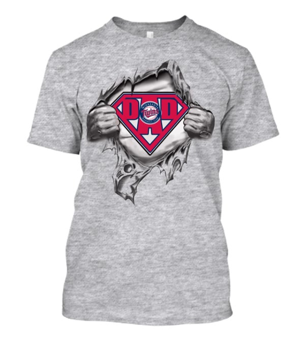 Minnesota Twins Dad Superhero T-Shirt