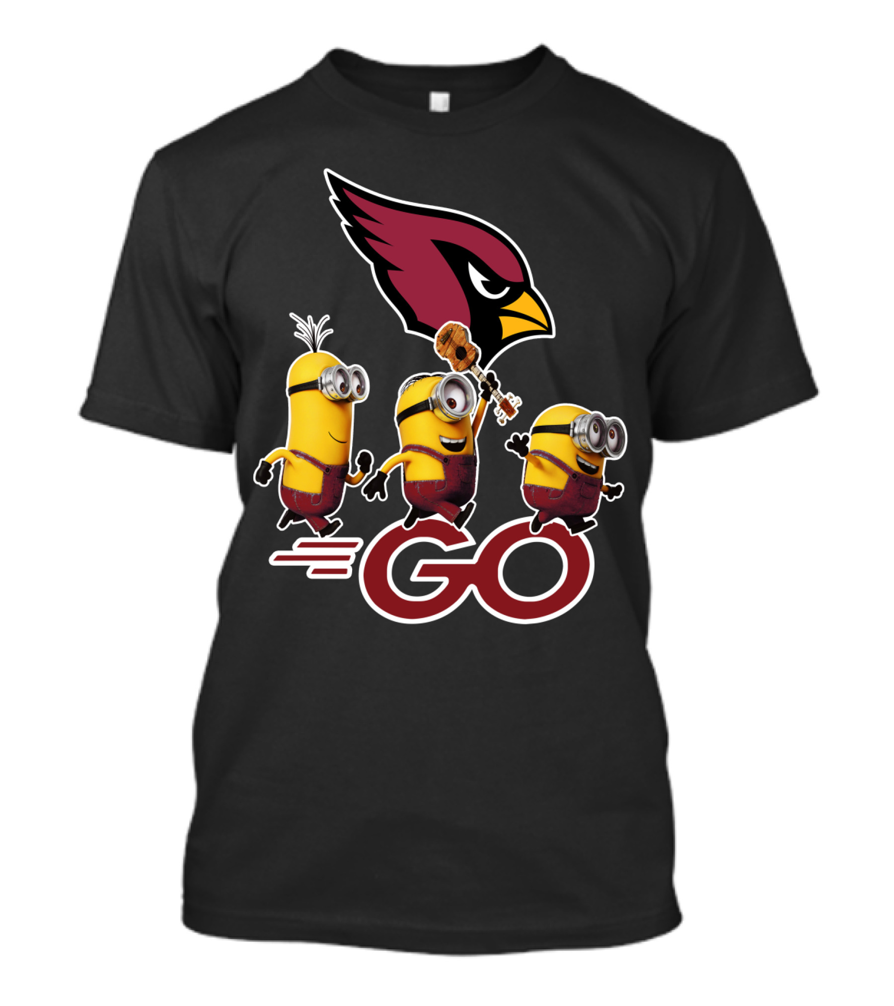 Cardinals Minions Go Football Fan Fun T-Shirt