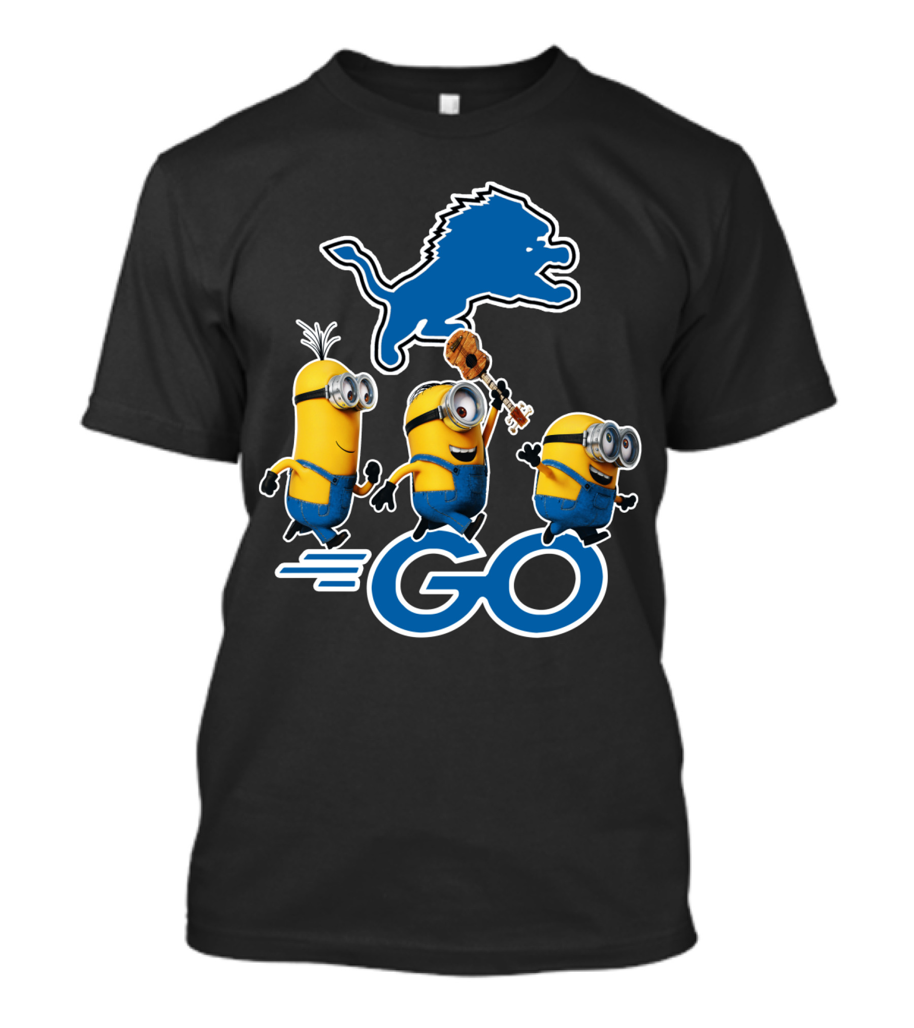 Detroit Lions Minions Go T-Shirt