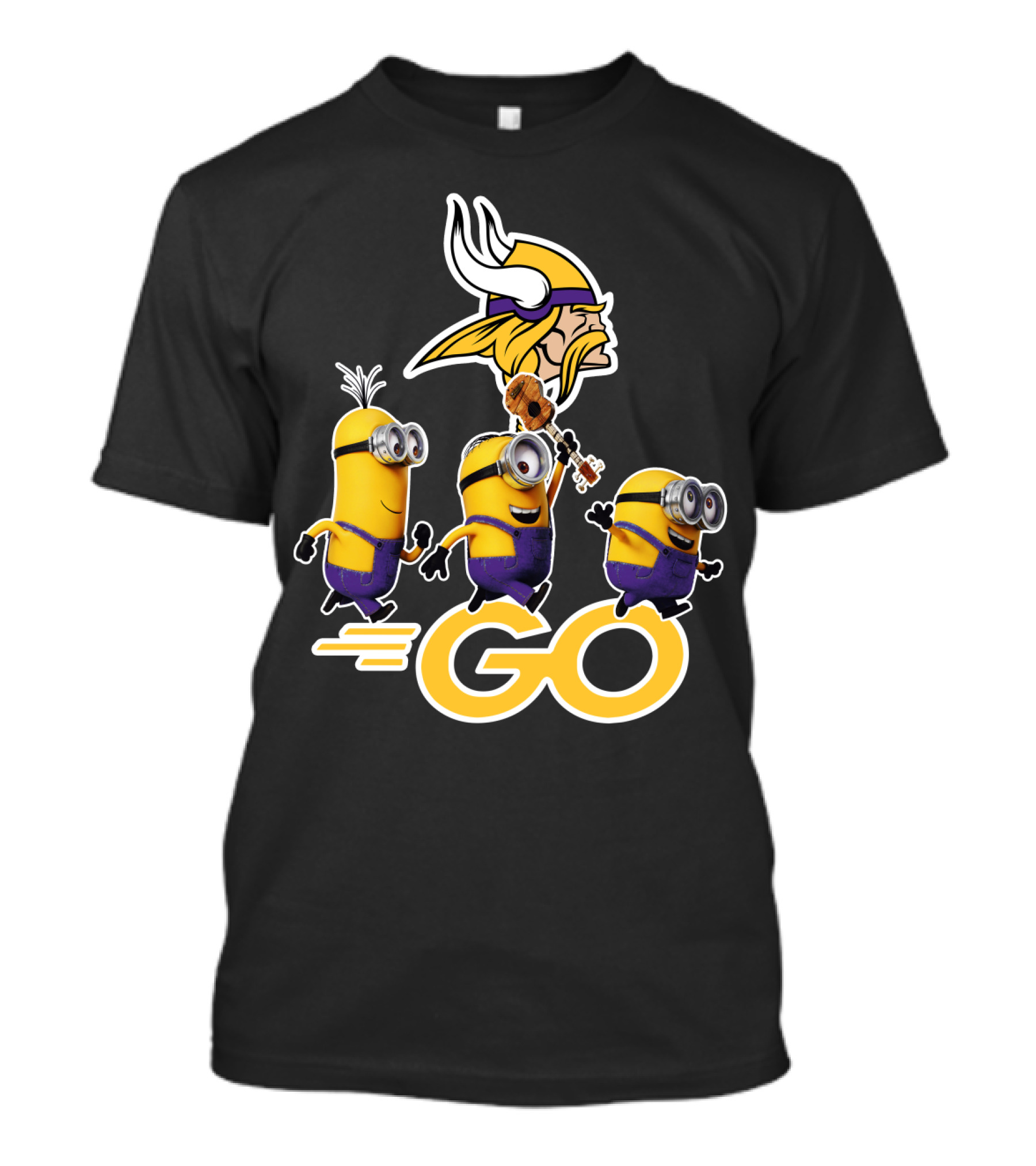 Minions Go Vikings Football Fan T-Shirt