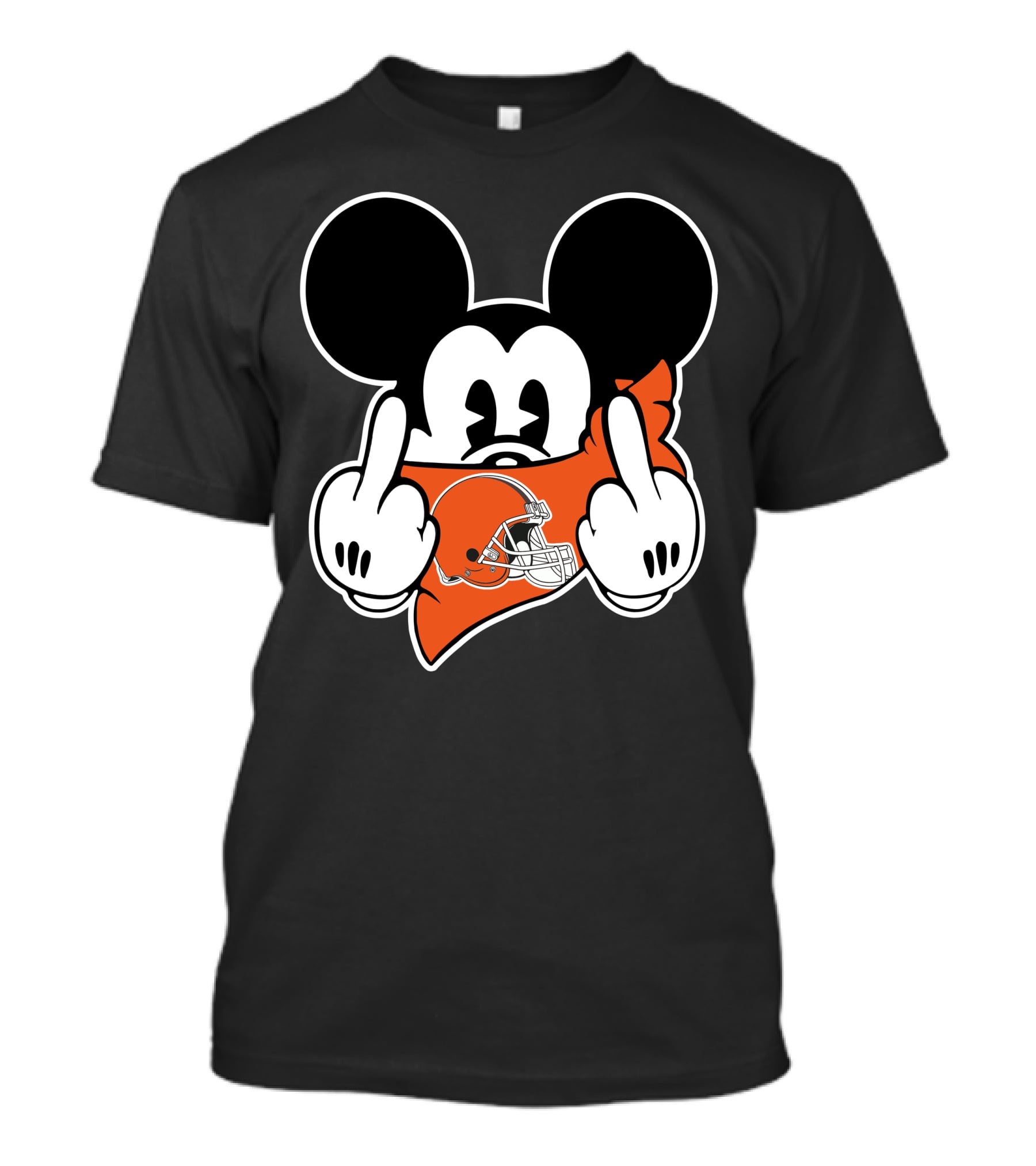 Browns Mickey Cleveland Football Fan Attitude T-Shirt