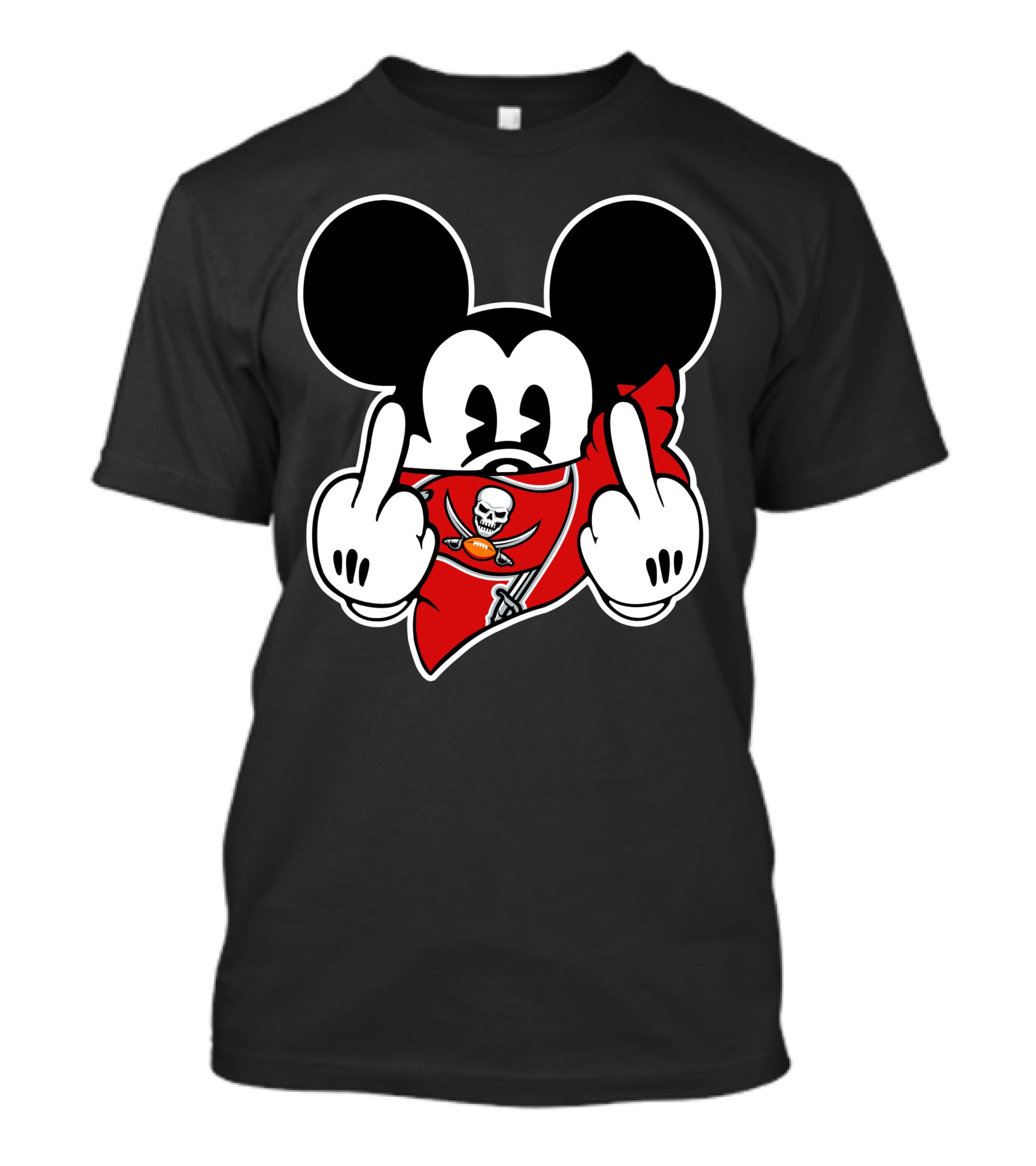 Mickey Mirroring Buccaneers' Bold Salute T-Shirt