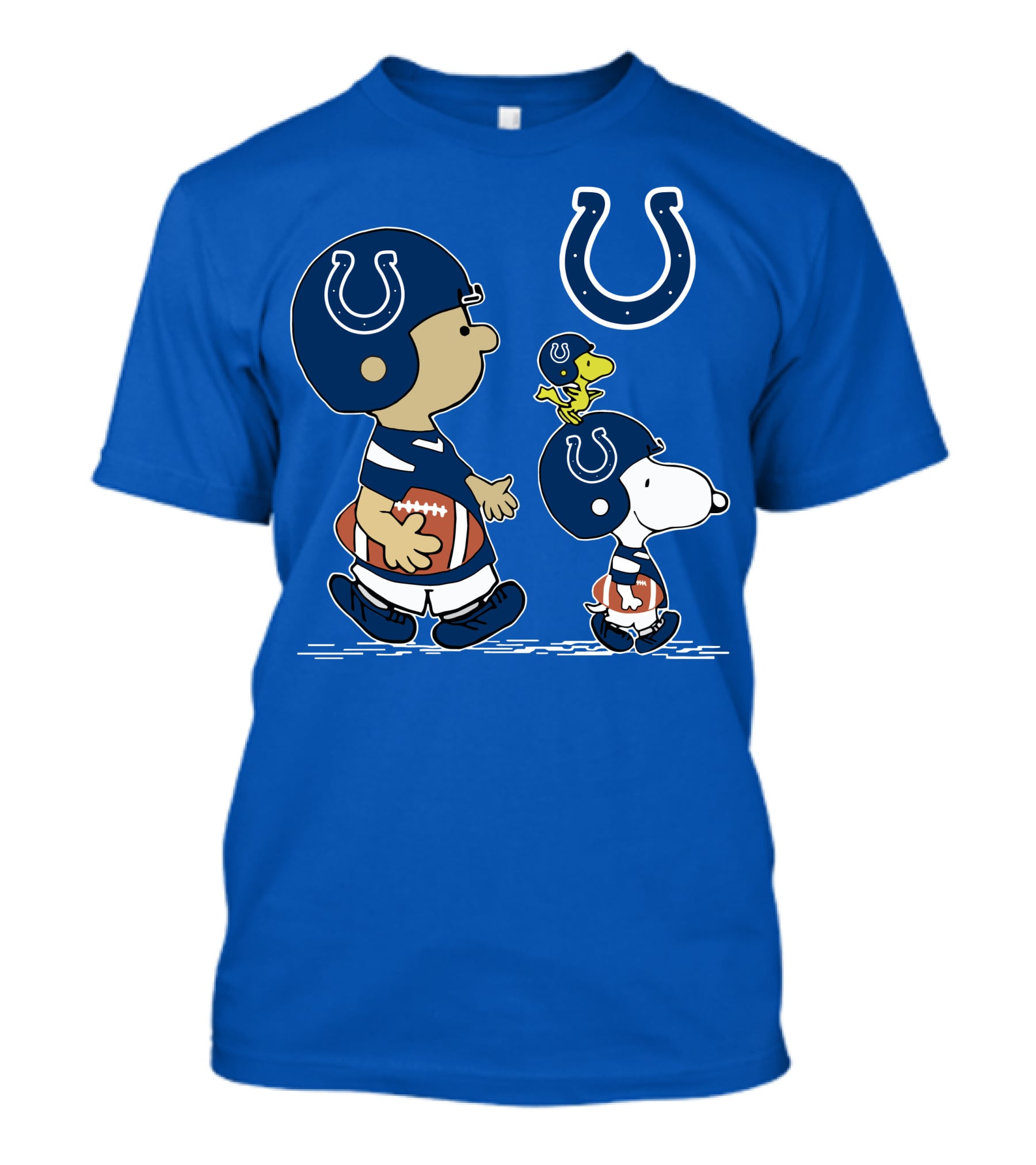 Colts Snoopy And Woodstock Football Helmets T-Shirt