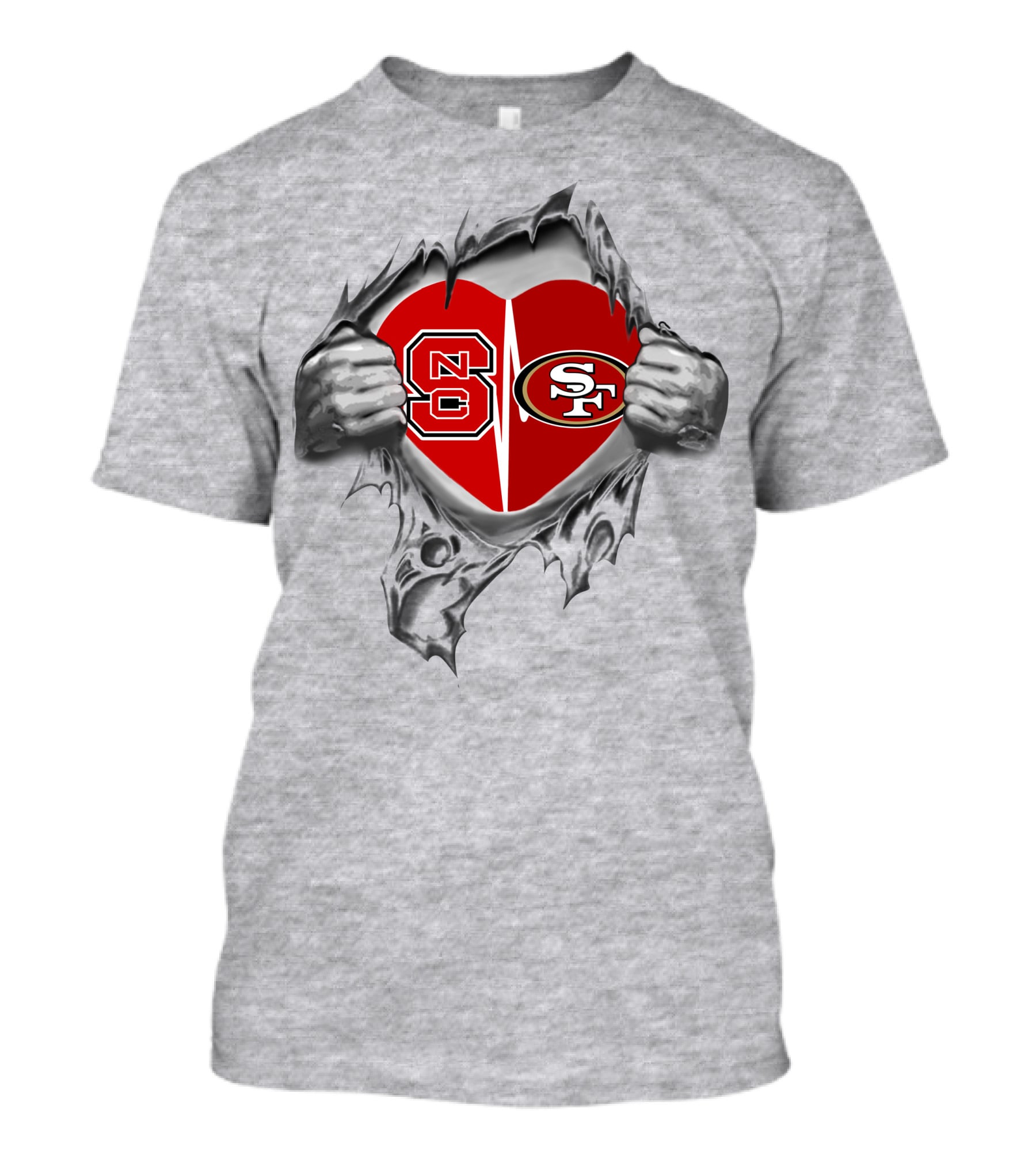 Nc State 49ers Heart T-Shirt