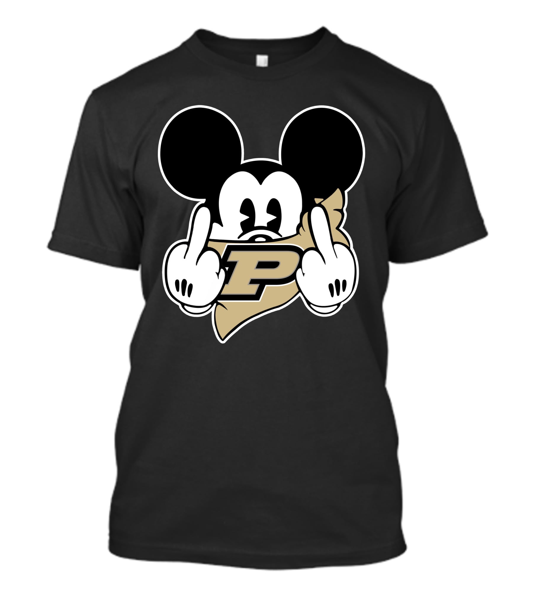 Purdue Boilermakers Mickey Middle Finger T-Shirt