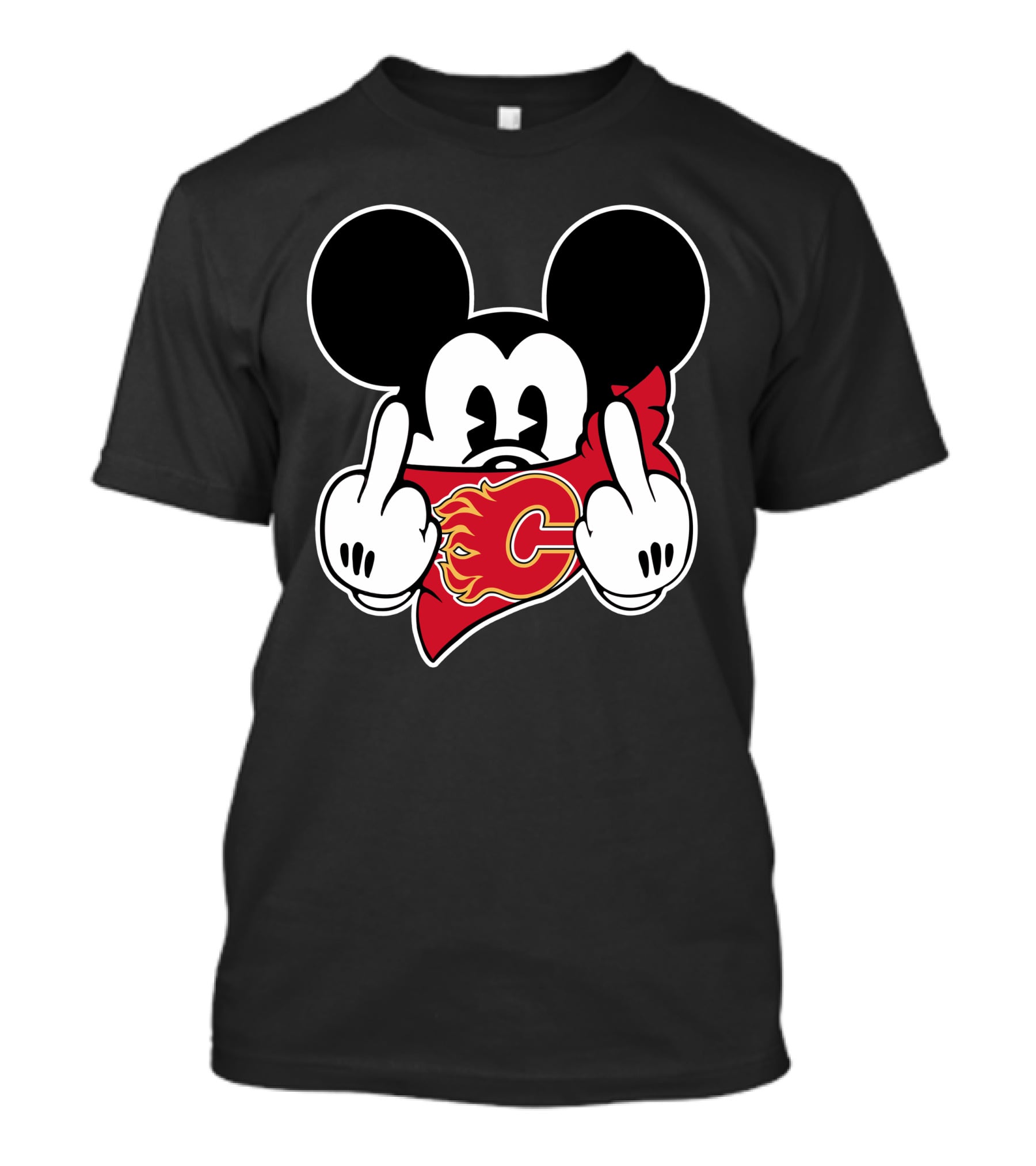 Calgary Flames Mickey Gesture T-Shirt