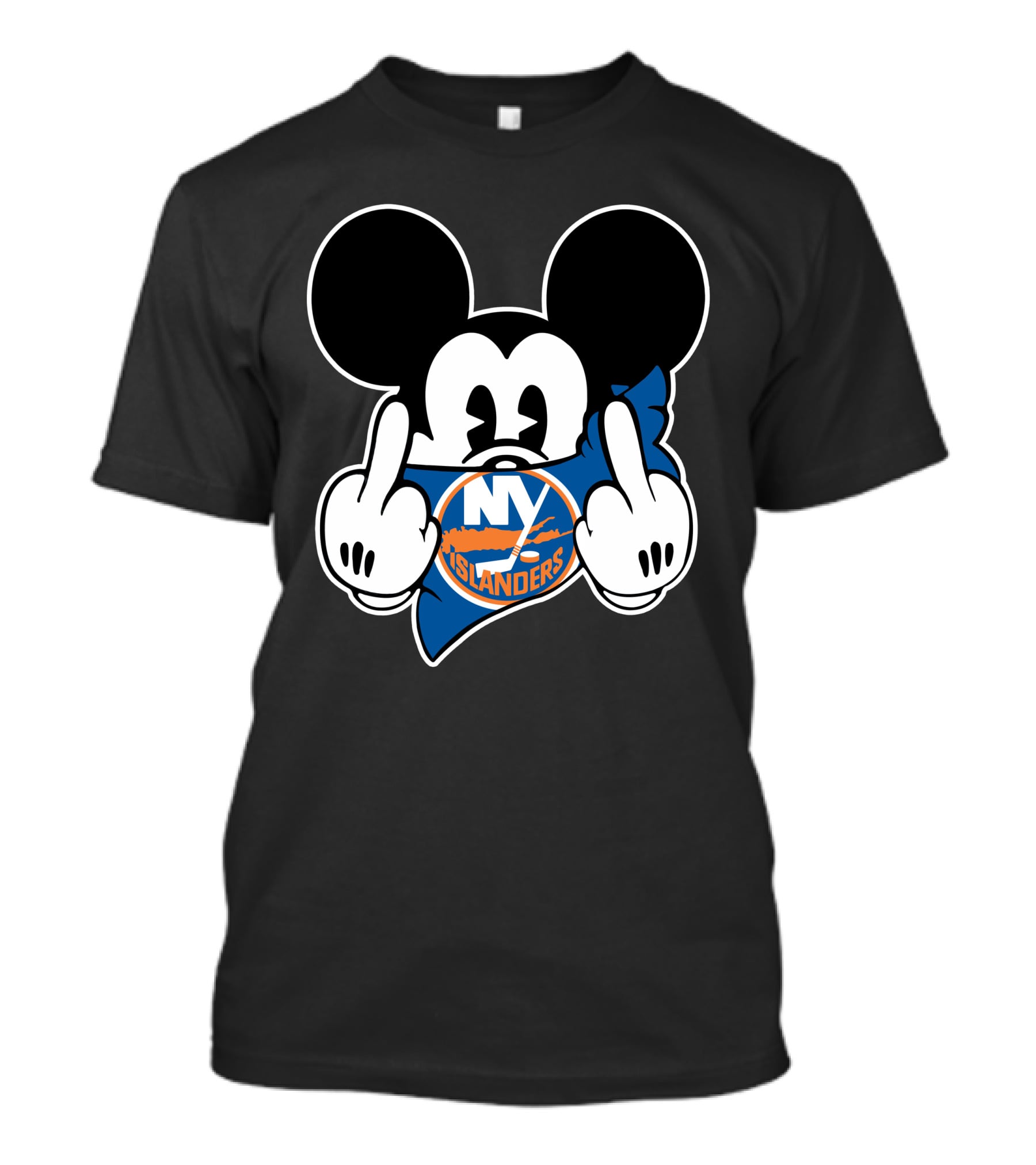 NY Islanders Mickey Mouse Playful Pose T-Shirt