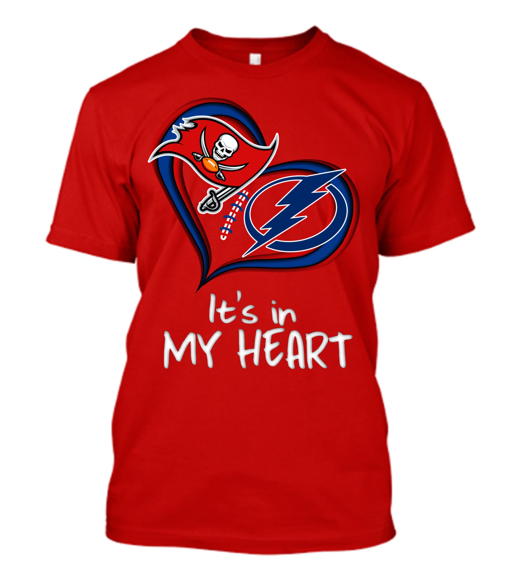 Buccaneers Lightning It's In My Heart T-Shirt