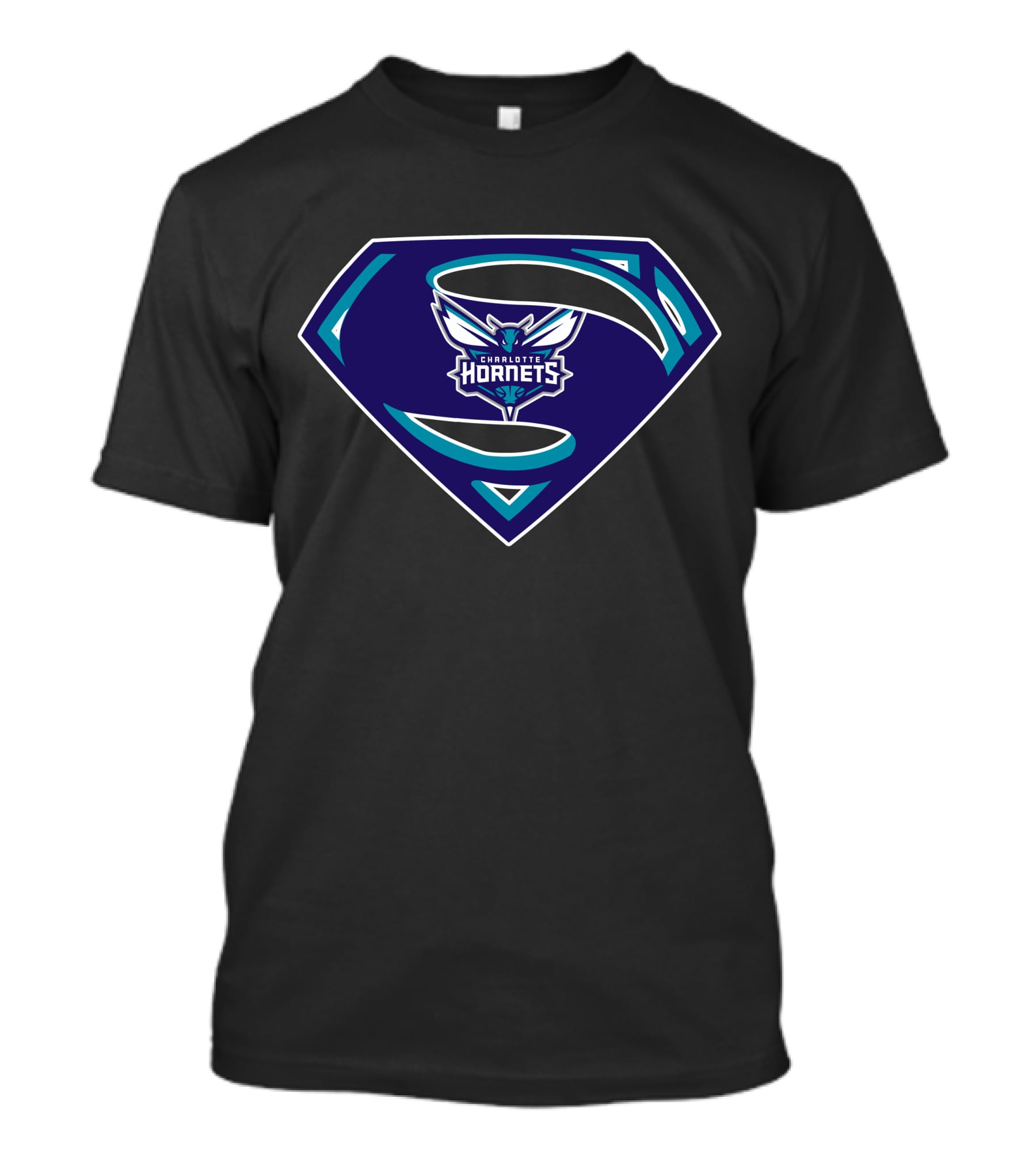 Charlotte Hornets Superman T-Shirt