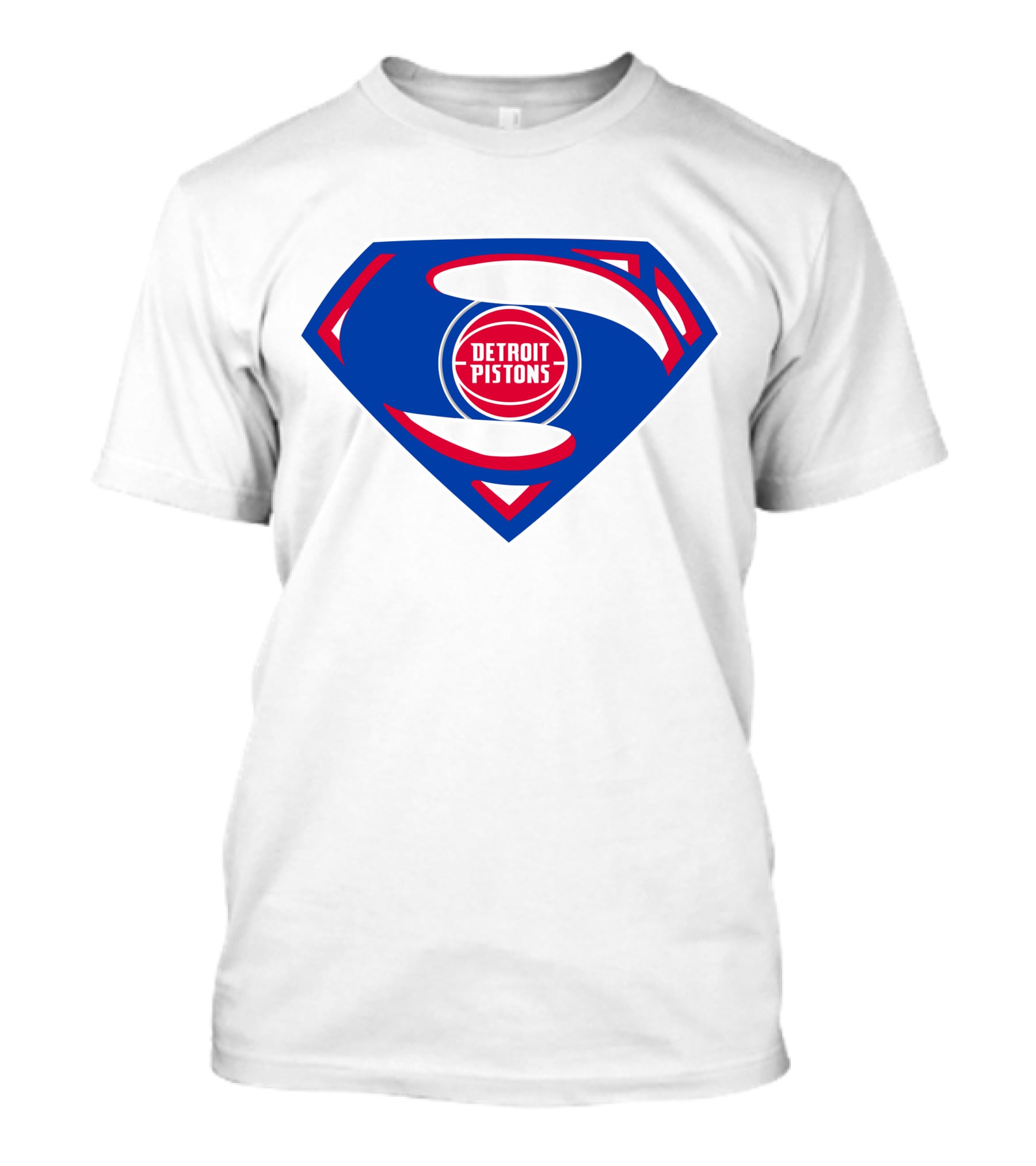 Detroit Pistons Superman Logo Combination T-Shirt