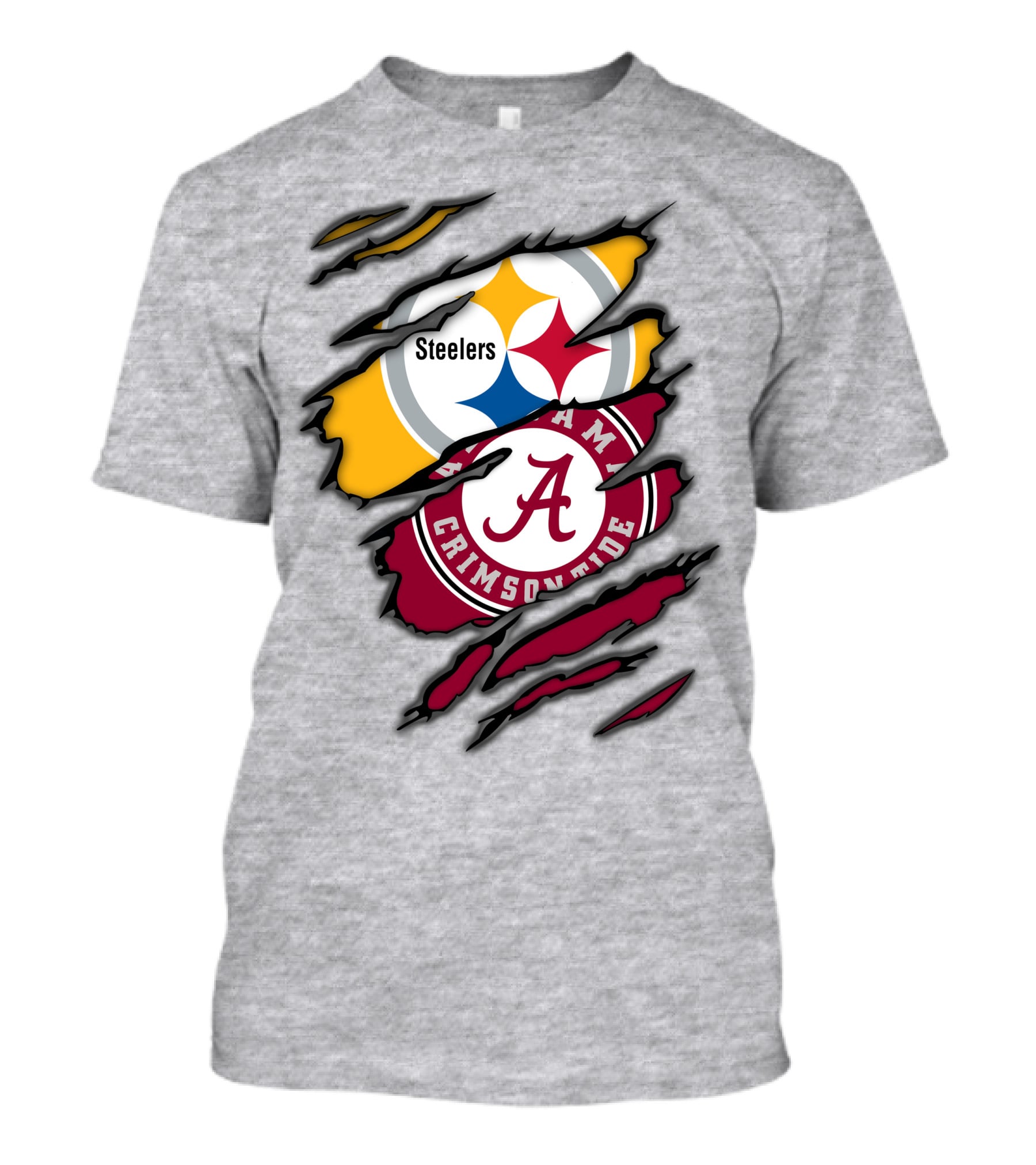 Steelers Alabama Crimson Tide Rip T-Shirt