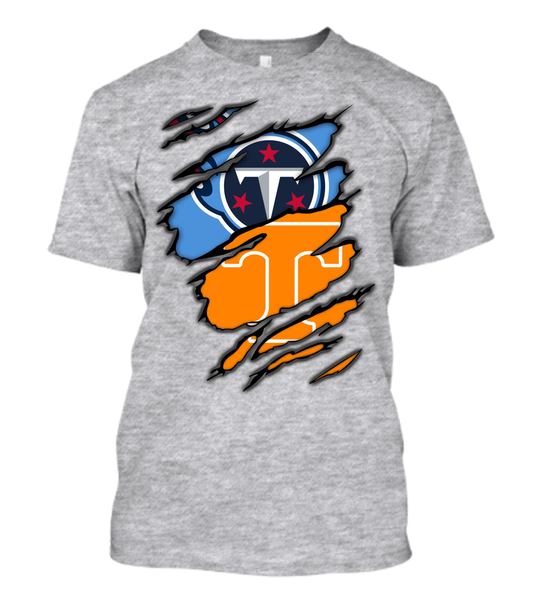 Tennessee Titans And Vols Logo Mashup T-Shirt