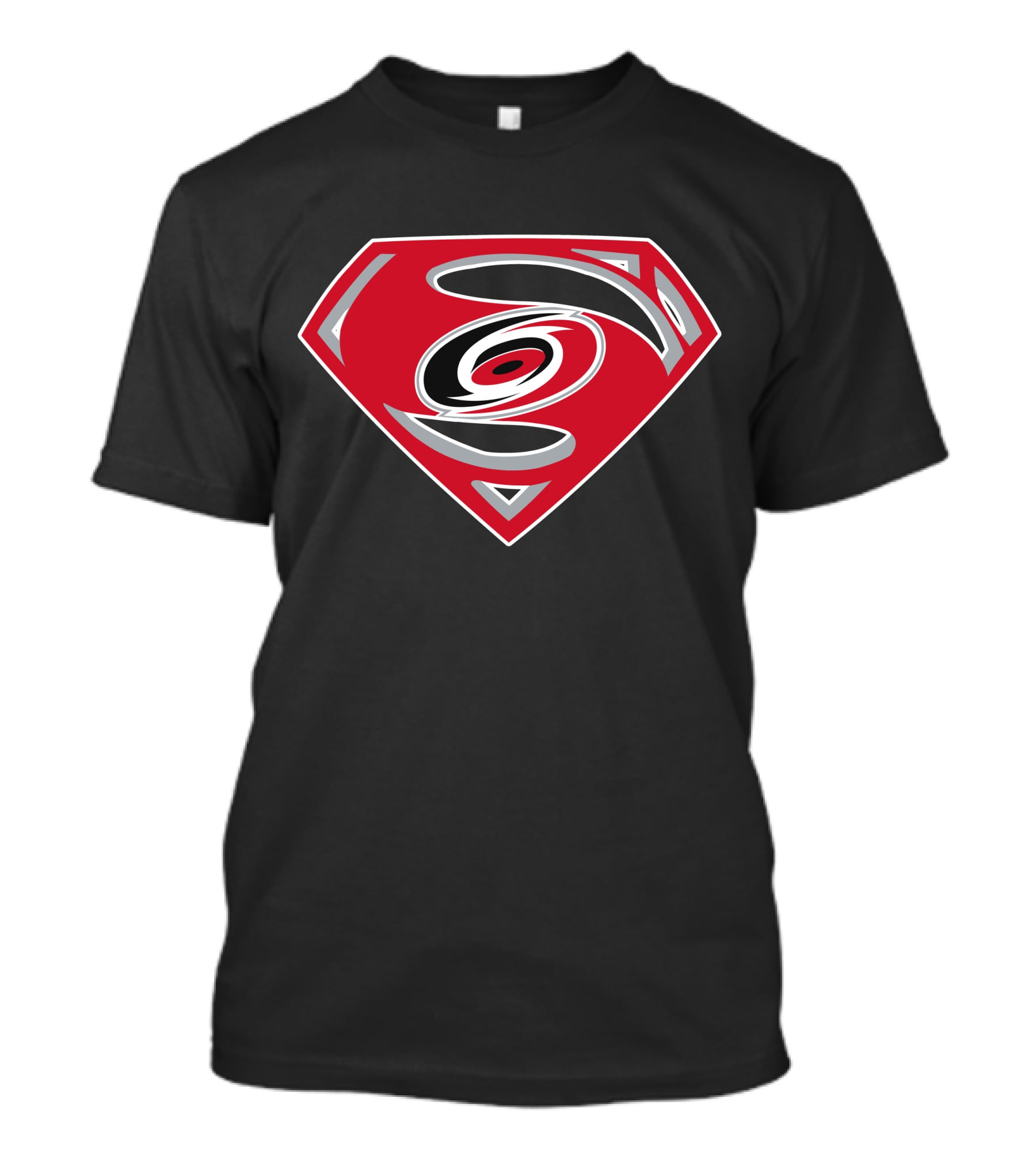 Carolina Hurricanes Superman Logo Fusion T-Shirt