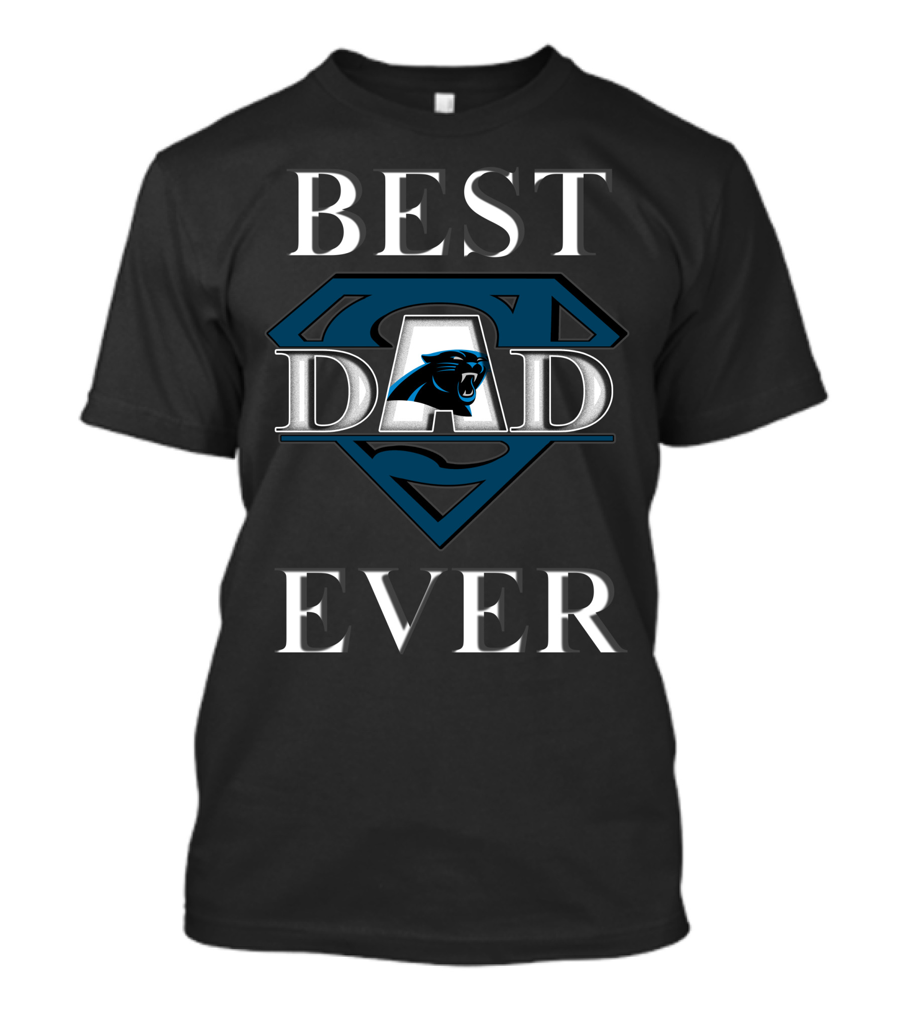 Best Dad Ever Panthers Superman T-Shirt
