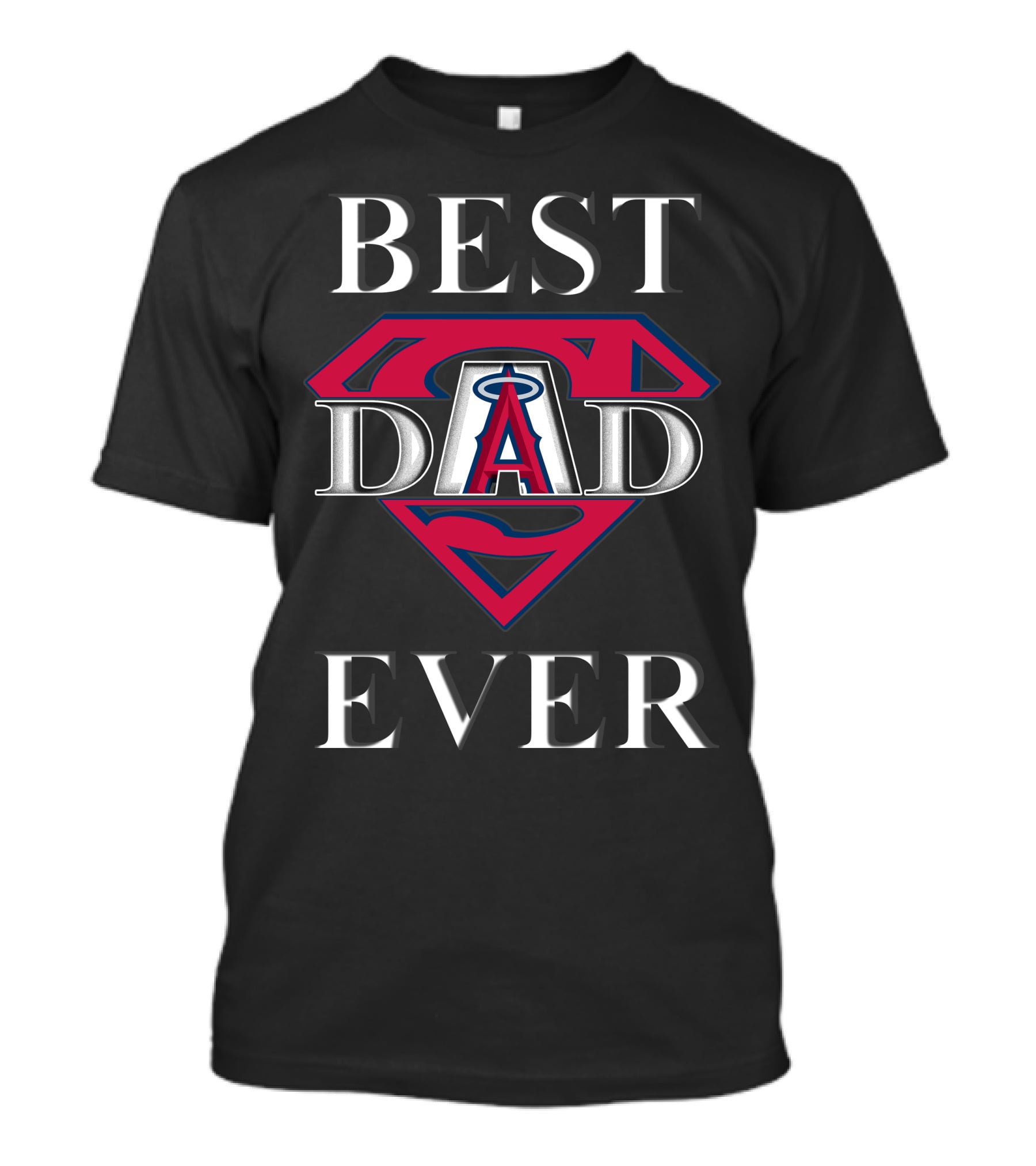 Best Dad Ever Angels Superman T-Shirt