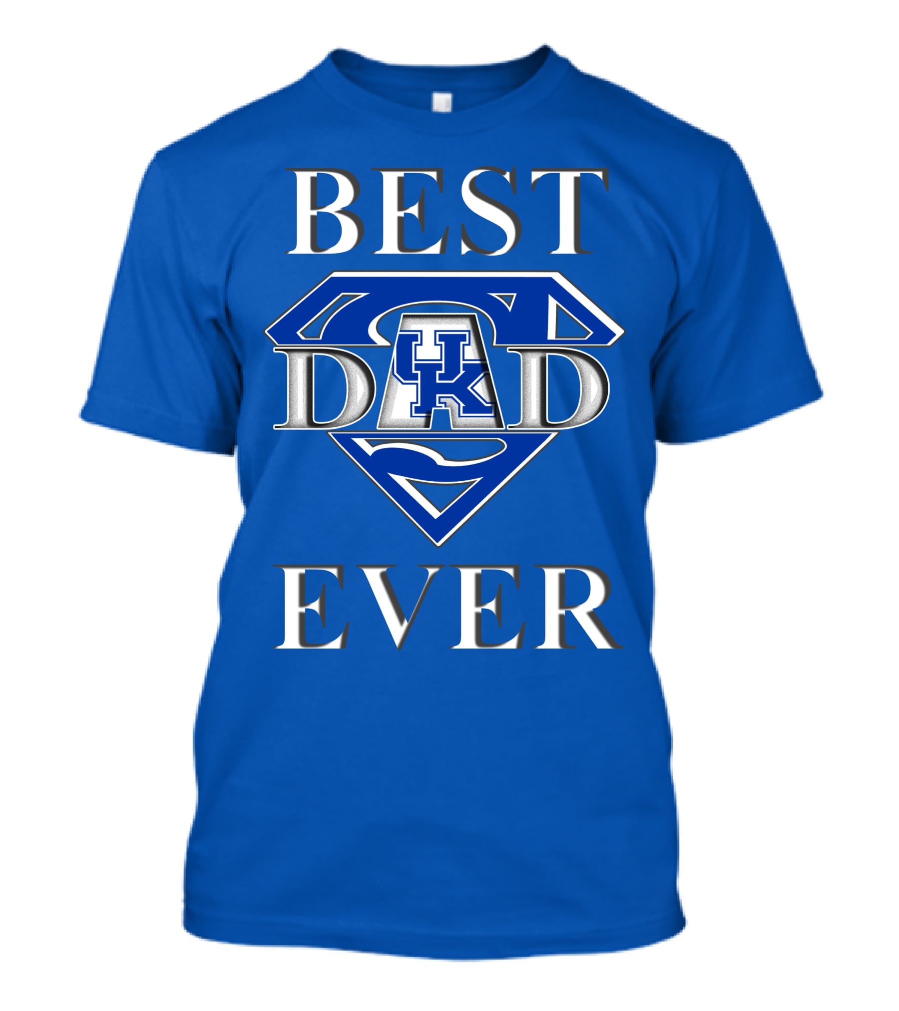 Best Dad Ever Kentucky Wildcats UK Super Dad T-Shirt