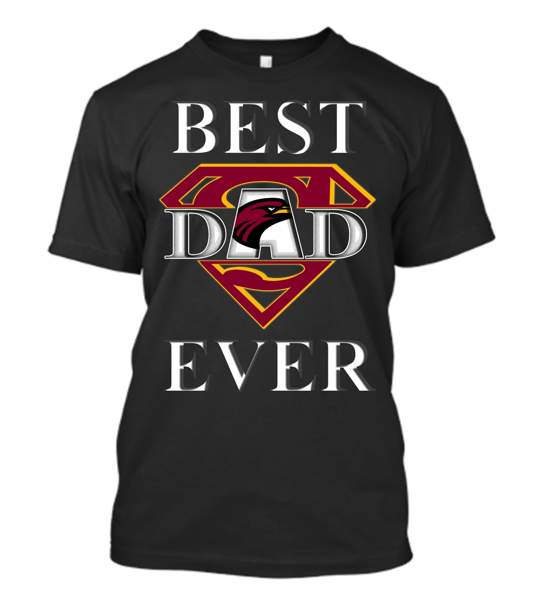 Best Dad Ever UL Monroe Warhawks Super Dad T-Shirt
