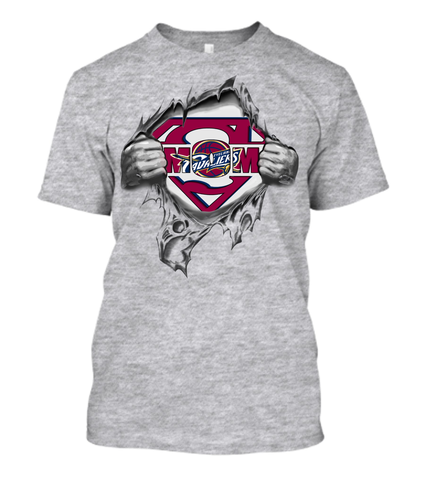 Cleveland Cavaliers Superman Logo Basketball Emblem T-Shirt