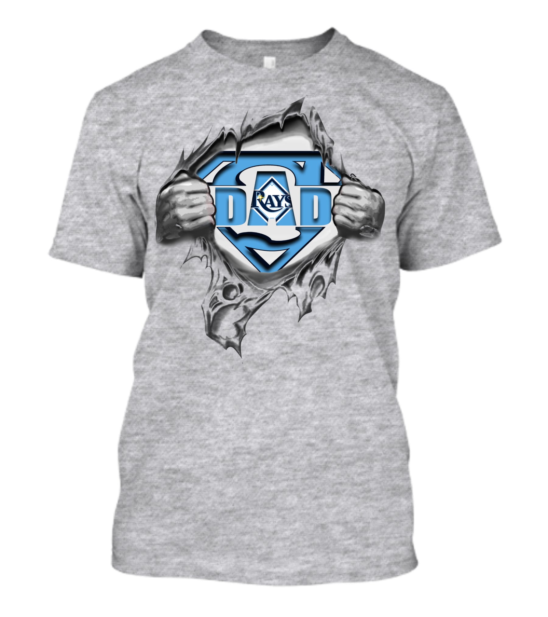 Tampa Bay Rays Dad Superhero T-Shirt