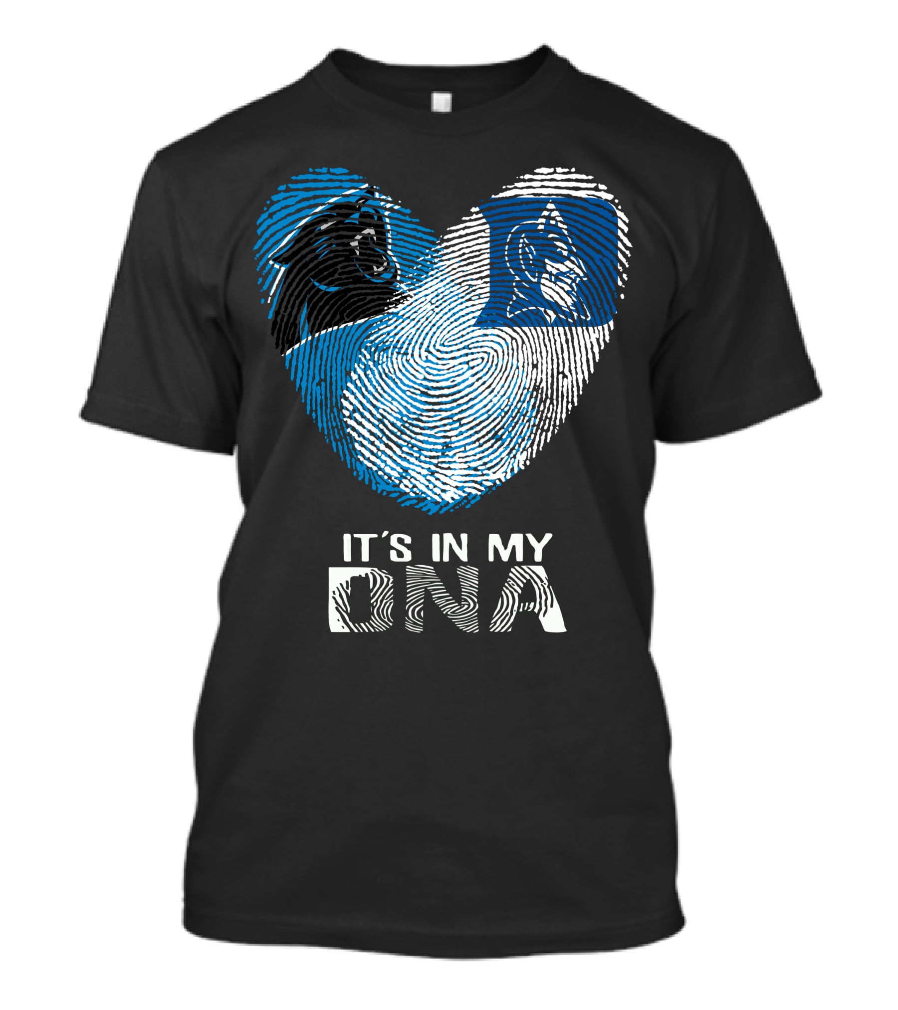 Panthers Duke It's In My DNA Fingerprint Heart T-Shirt
