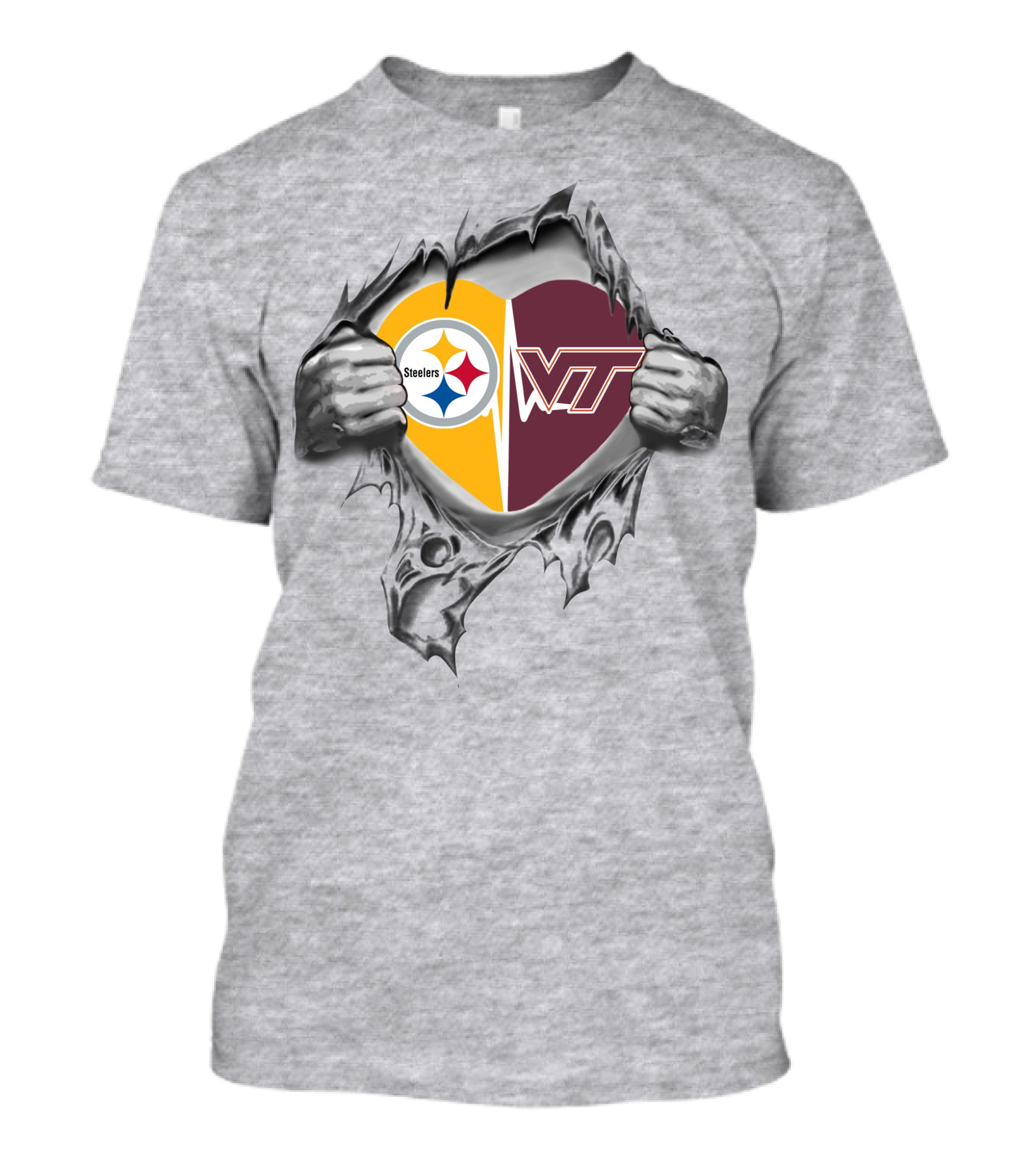 Steelers Hokies Heart T-Shirt