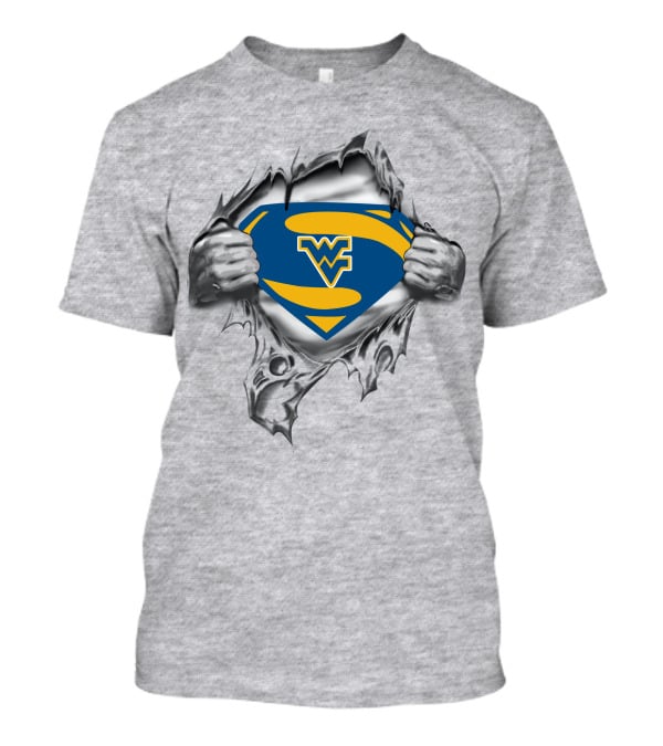 West Virginia Mountaineers Superman Symbol T-Shirt