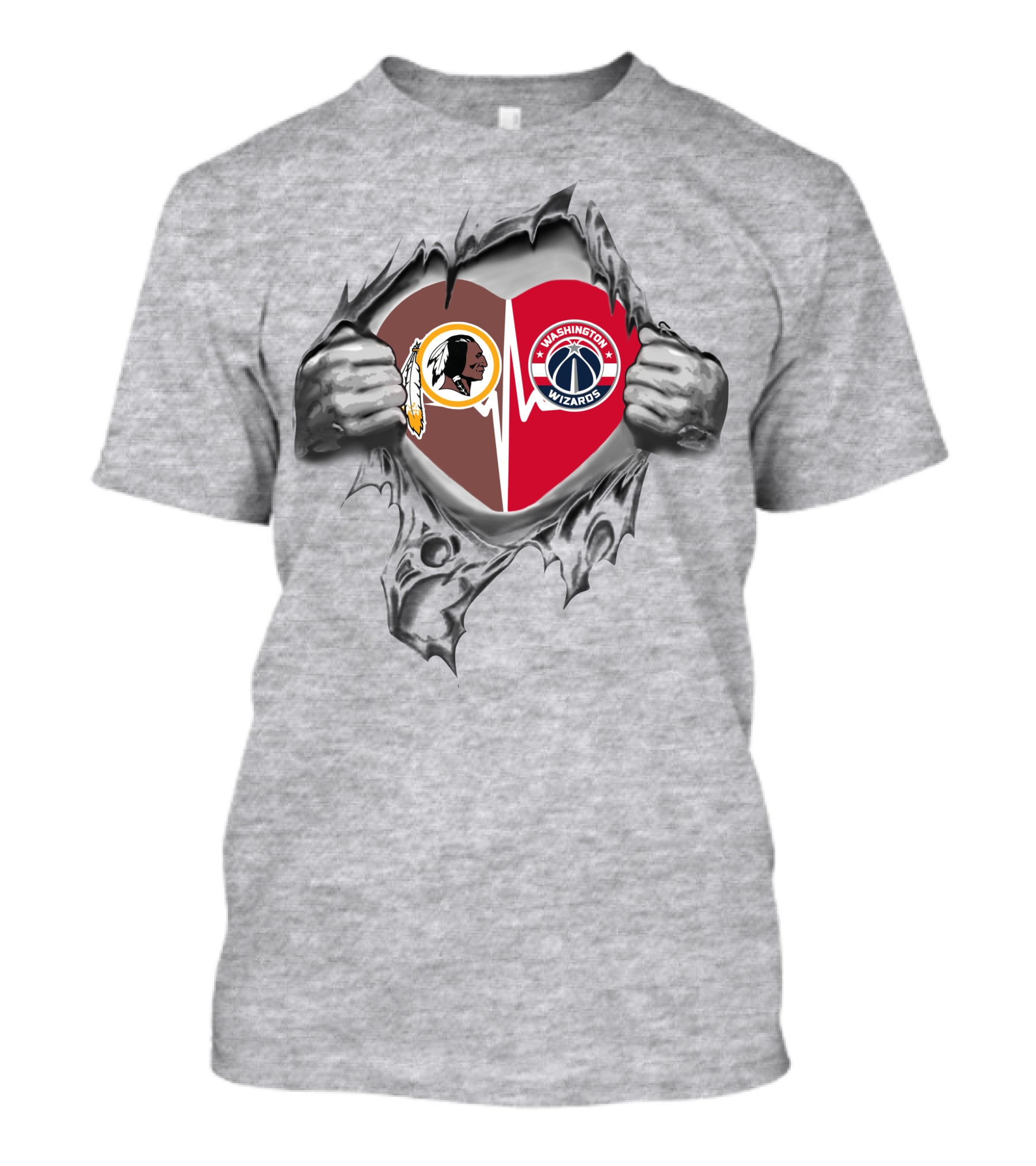 Redskins Washington Wizards Love In My Heart T-Shirt
