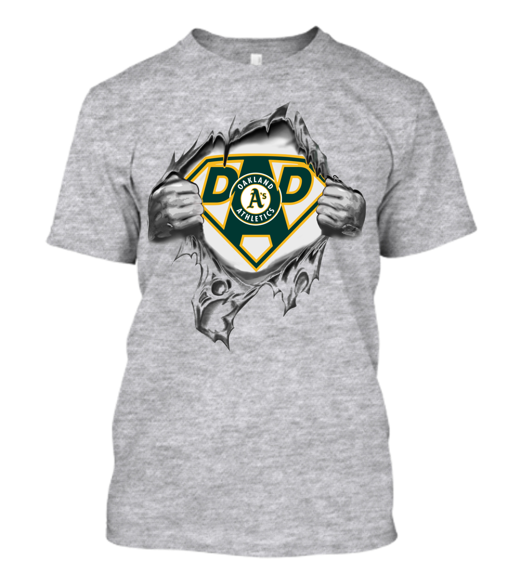 Oakland Athletics Dad Superhero T-Shirt