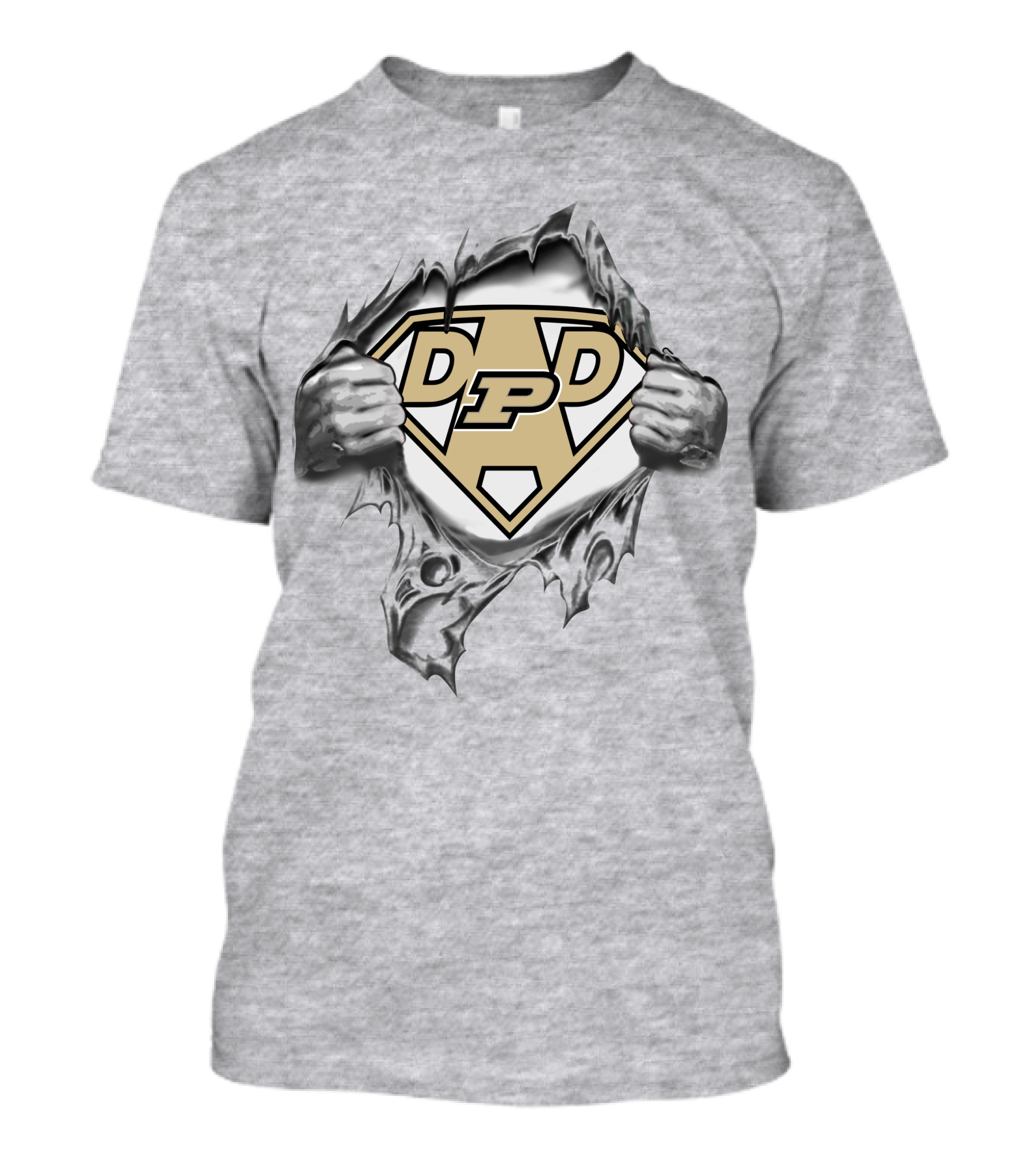 Purdue Boilermakers Dad Superhero T-Shirt
