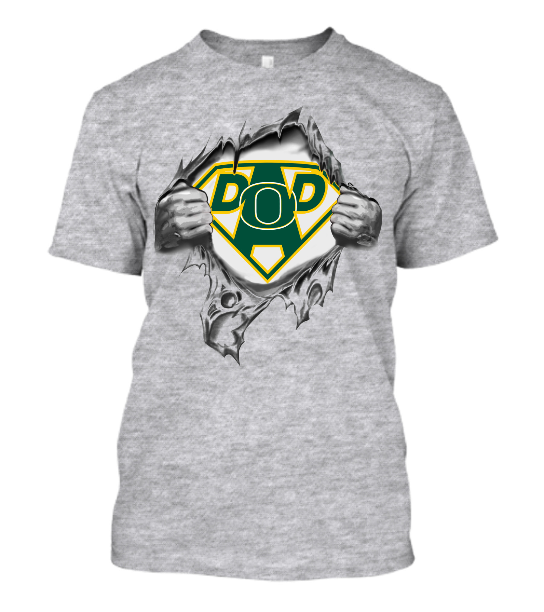 Oregon Ducks Super Dad Emblem Burst T-Shirt