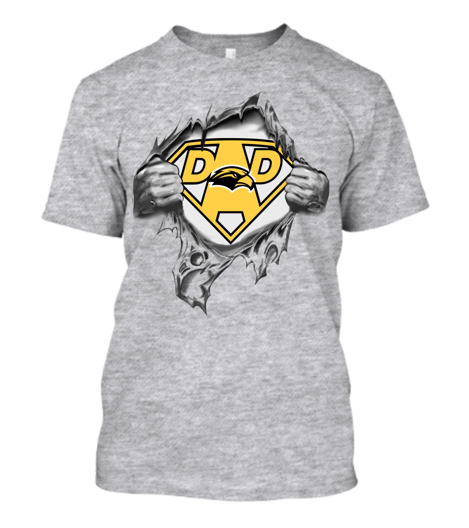 Southern Mississippi Golden Eagles Super Dad Hero T-Shirt