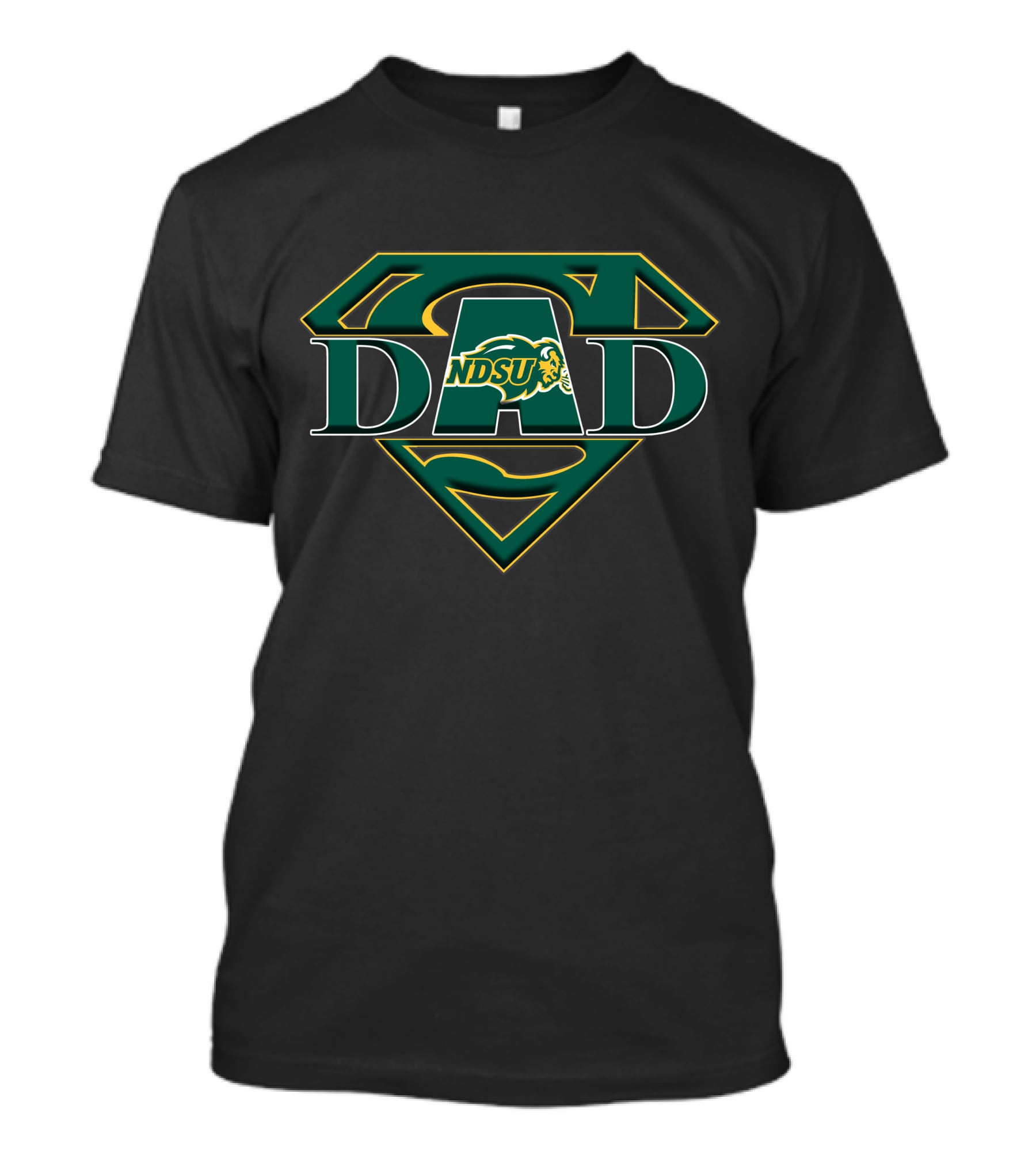 NDSU Bison Super Dad Logo Father's Day T-Shirt