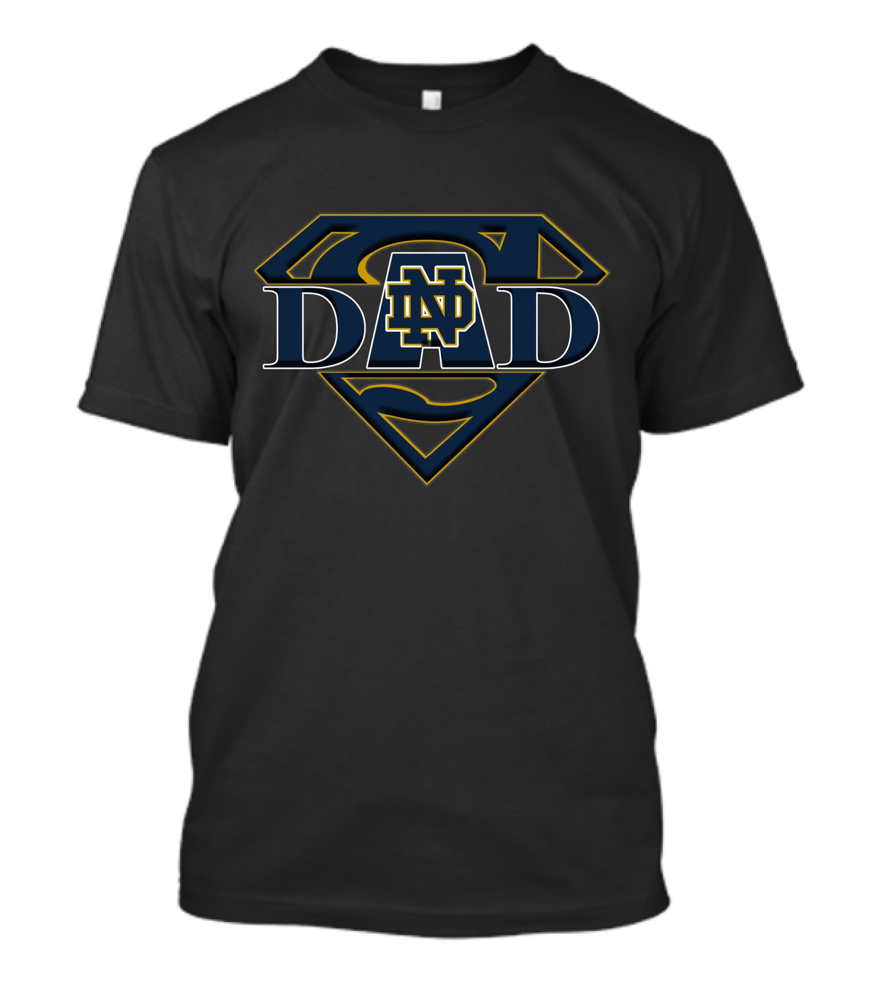 Notre Dame Fighting Irish Super Dad Logo DAD ND T-Shirt