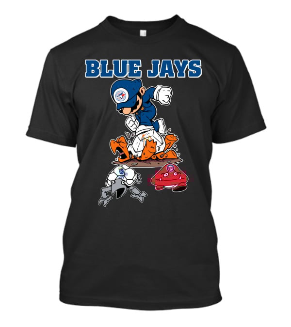 Blue Jays Halloween Mario Smash T-Shirt