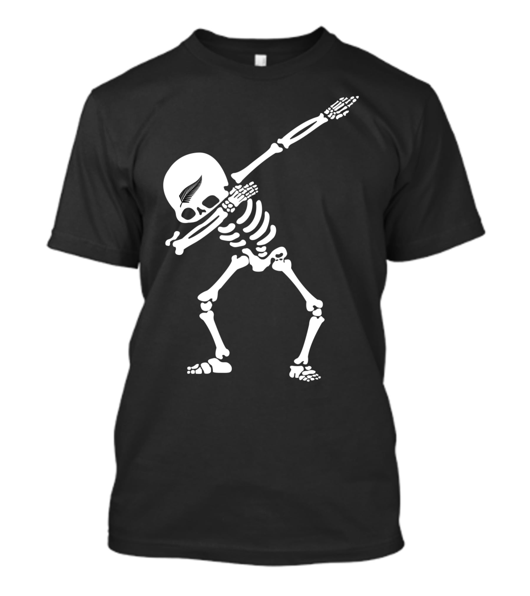 All Blacks Skeleton Silver Fern Dab T-Shirt
