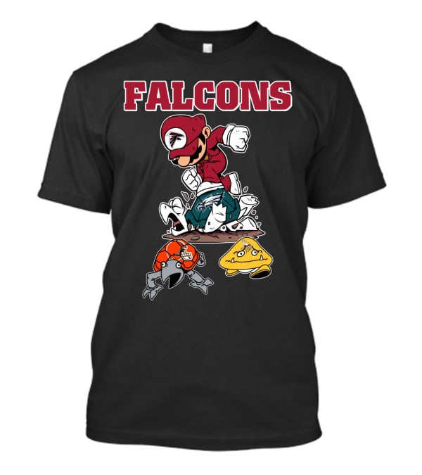 Falcons Mario Style Football Rivalry T-Shirt