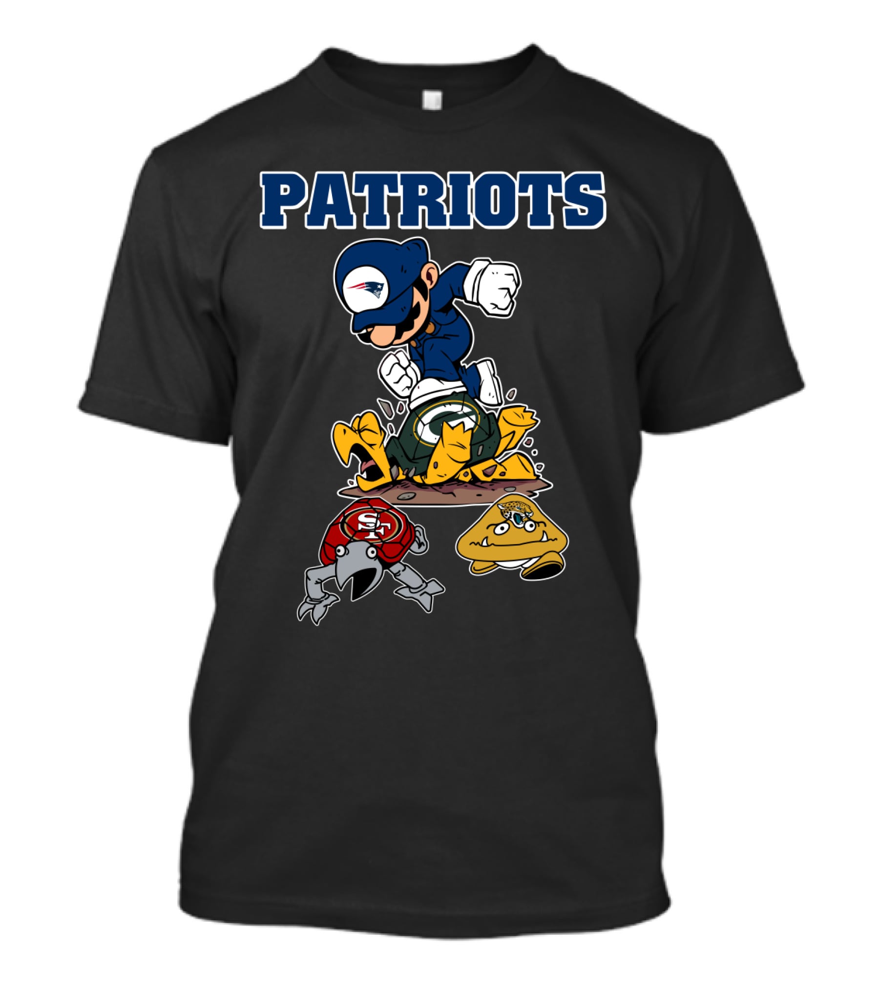 Patriots New England Cartoon Character Rivalry Victory T-Shirt