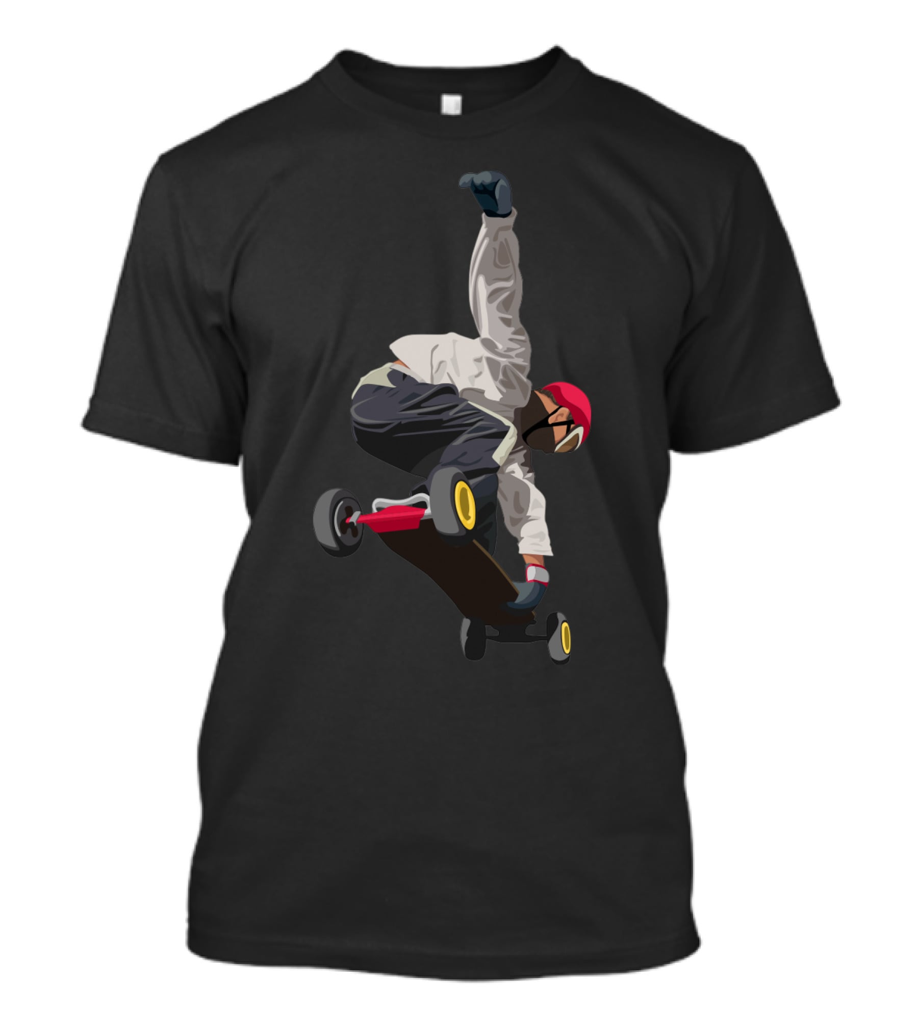 Dynamic Skateboarding Snowboarding Trick On Skate Shoes T-Shirt