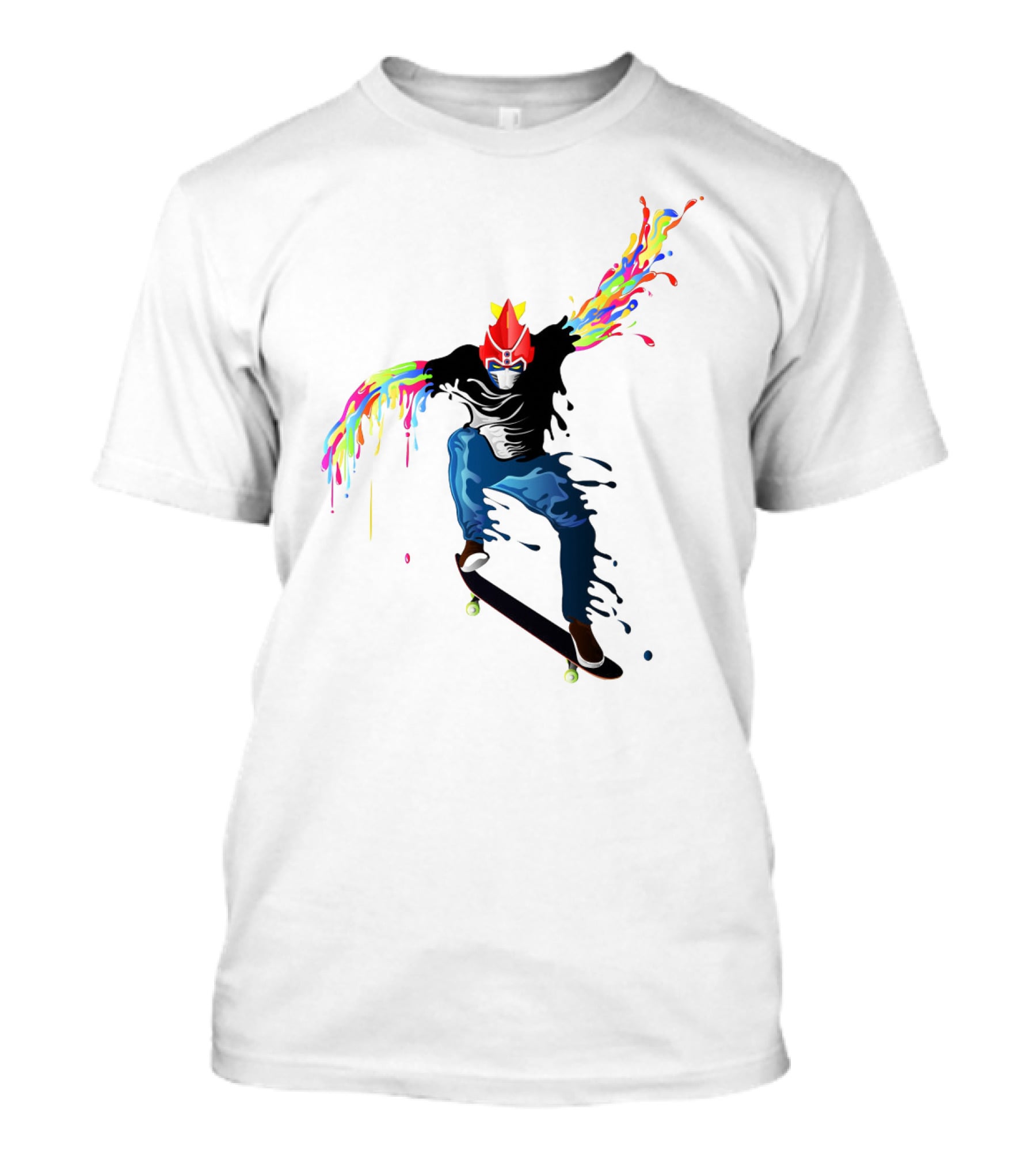 Voltes V Skater Color Splash Jump T-Shirt