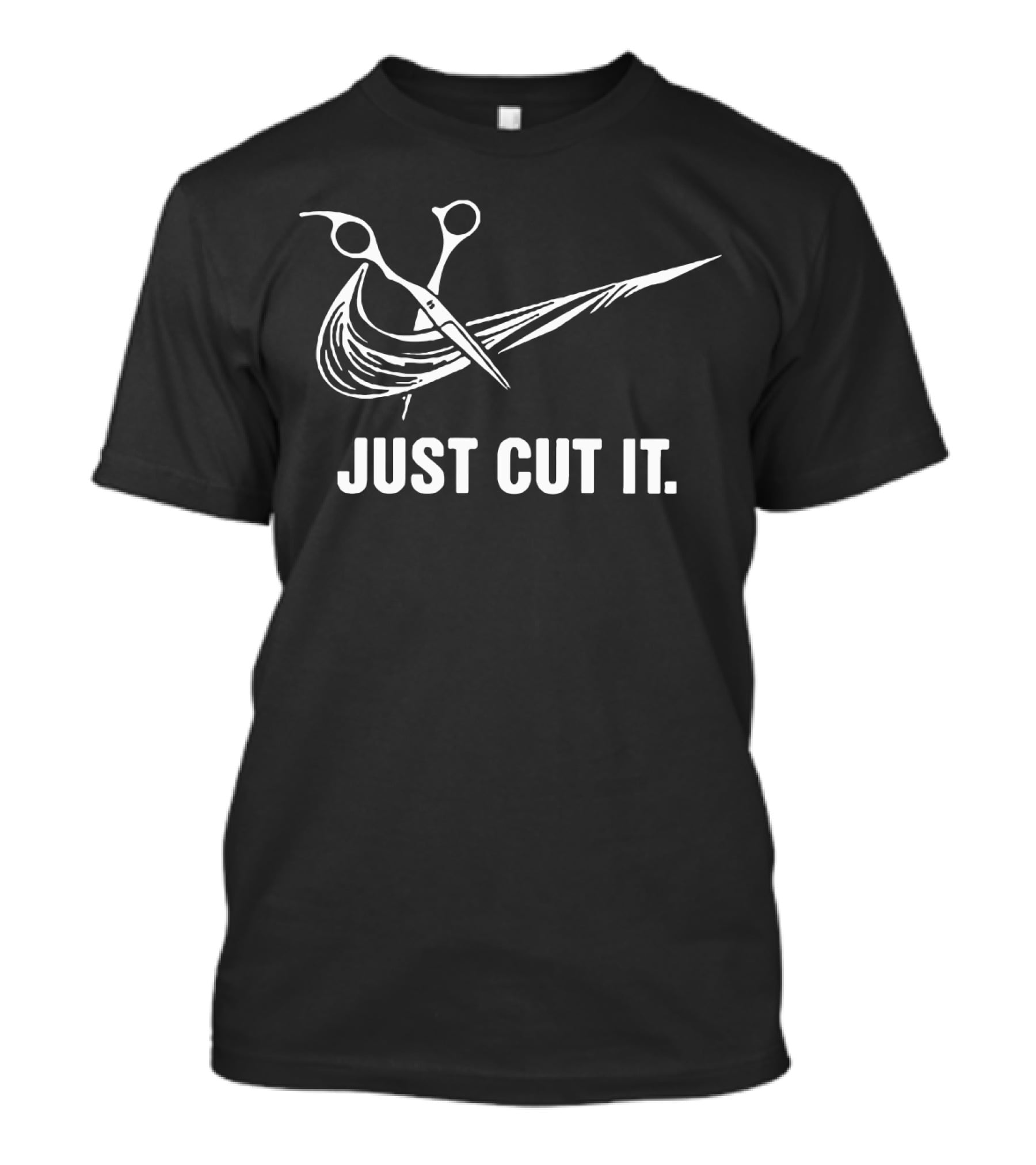 Just Cut It Hairstylist Scissors Swoosh T-Shirt