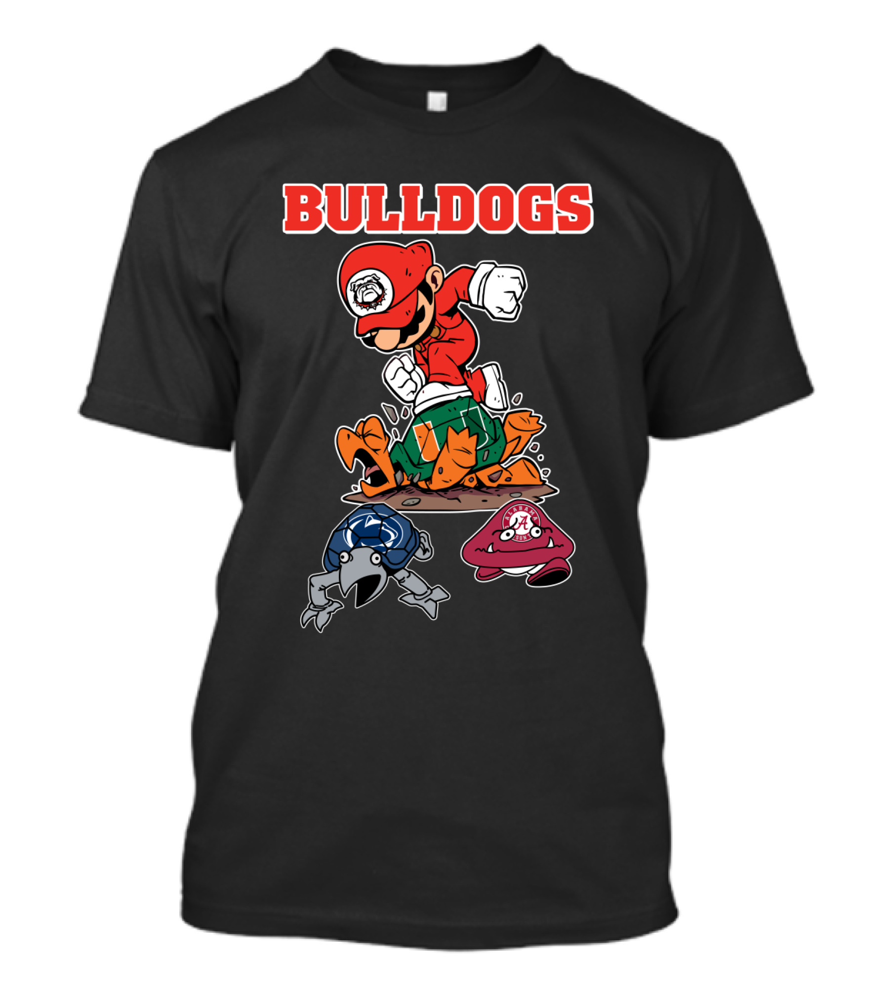 Bulldogs Football Georgia Rivalry Action Character T-Shirt