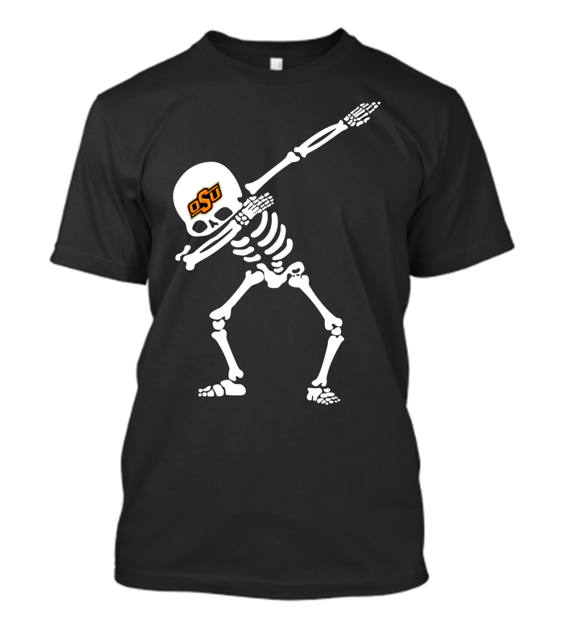 Oklahoma State Football Osu Skeleton Dabbing T-Shirt