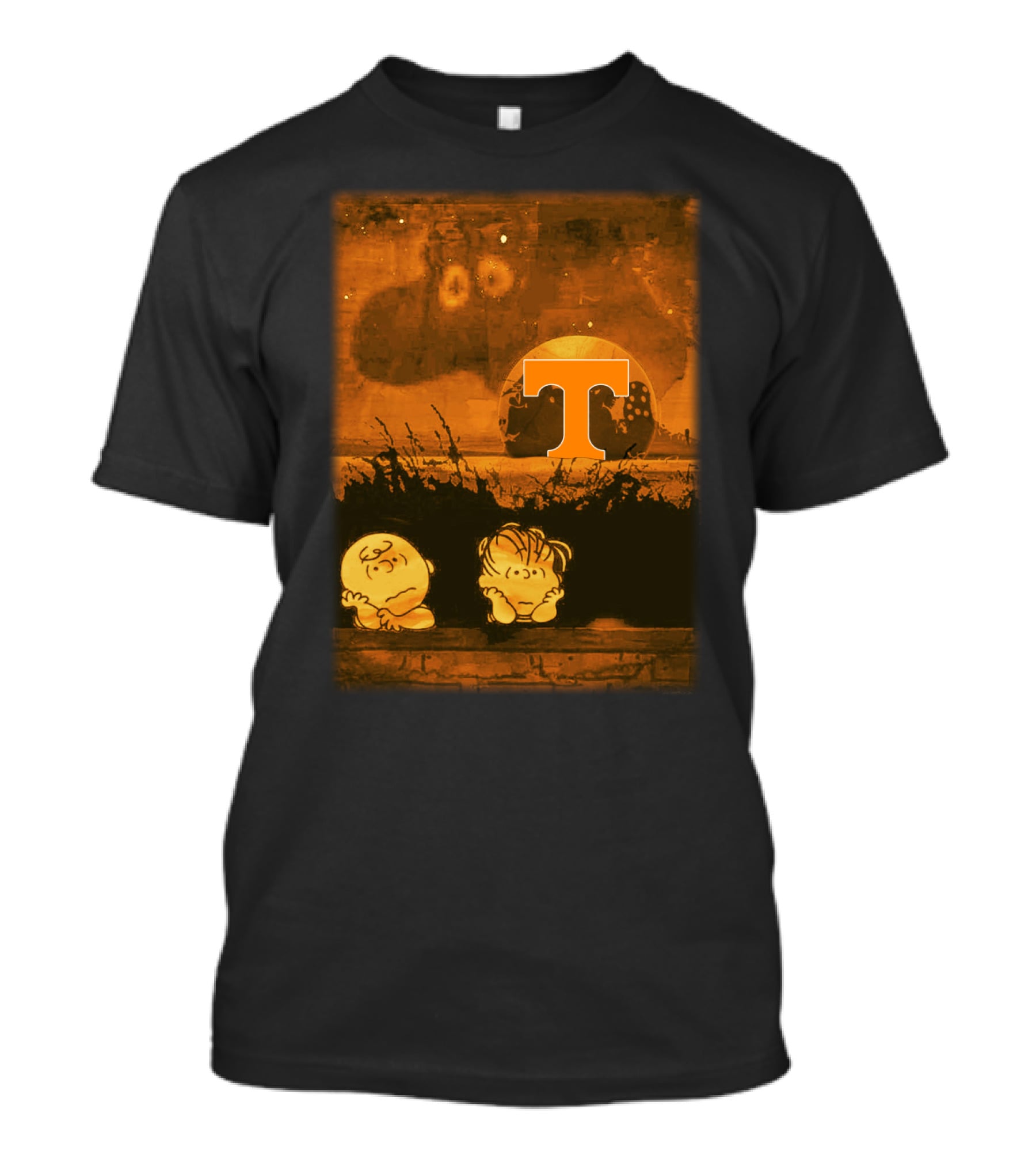 Peanuts Halloween Waiting With Tennessee Volunteers T-Shirt