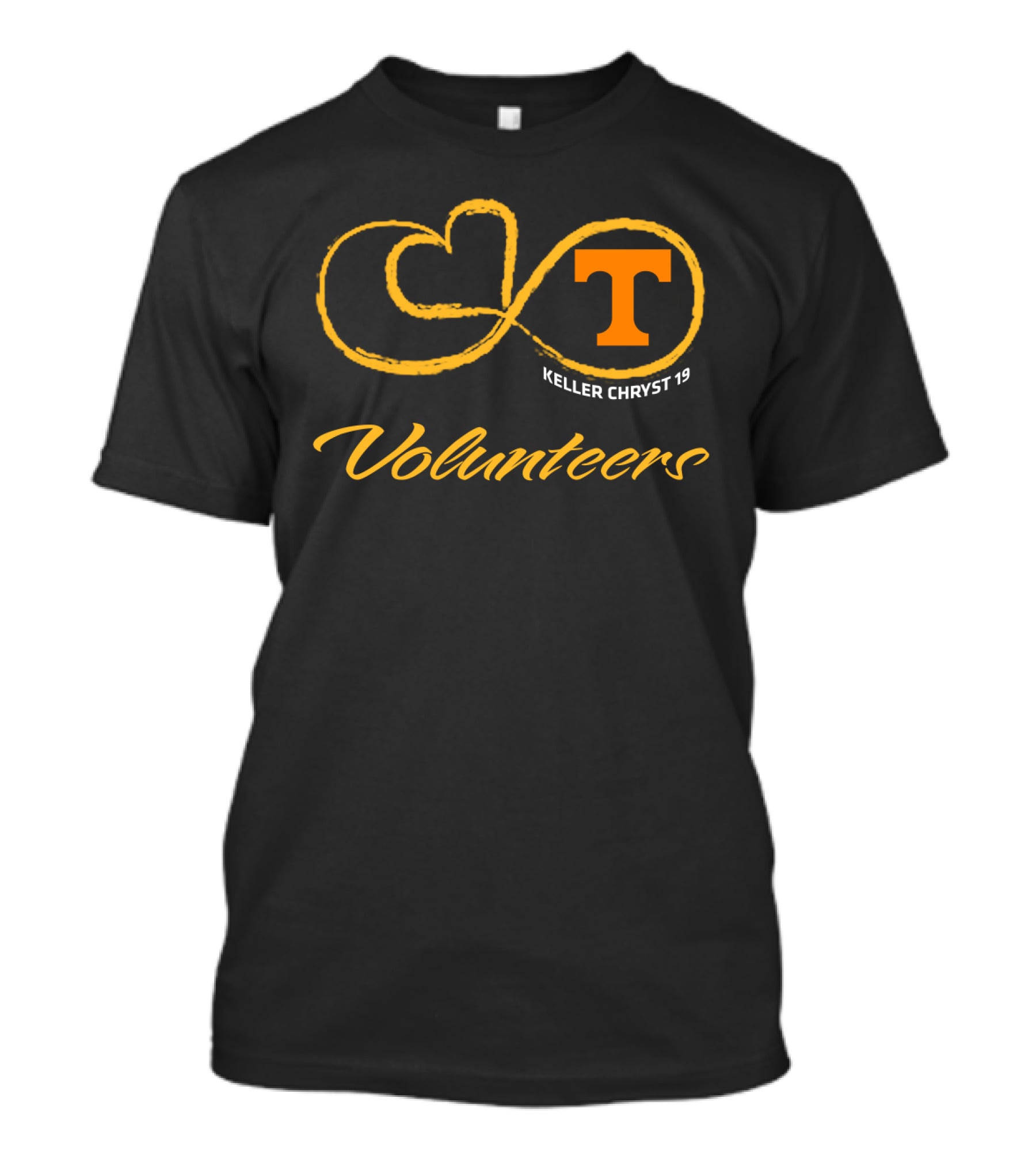 Tennessee Volunteers Keller Chryst 19 Football T T-Shirt