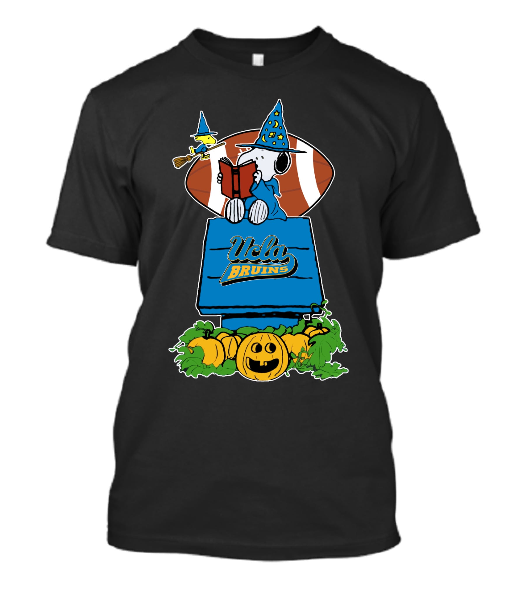 Halloween Ucla Bruins Football Peanuts Snoopy Witch Hat Pumpkins T-Shirt