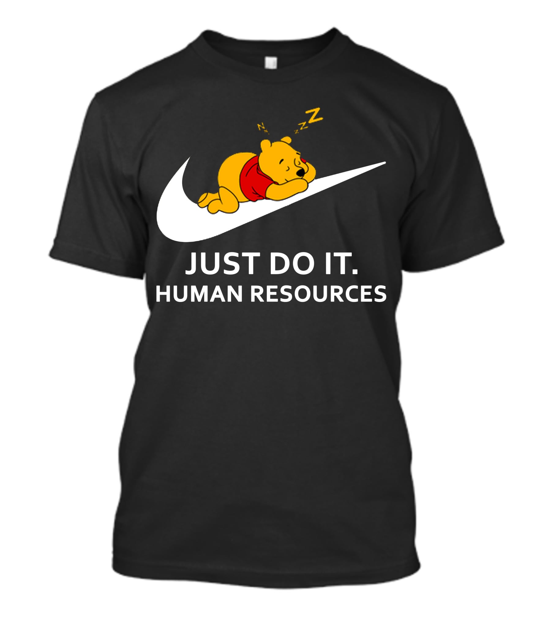 Winnie The Pooh Sleeping Human Resources Zzz T-Shirt
